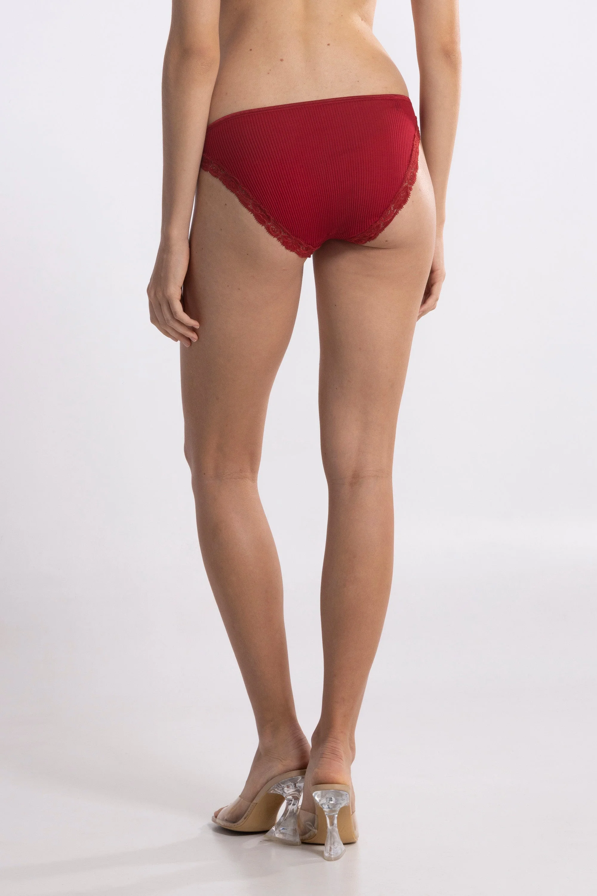 Filoscozia Mini low-rise Briefs with Leavers Lace 3411 - Image 4
