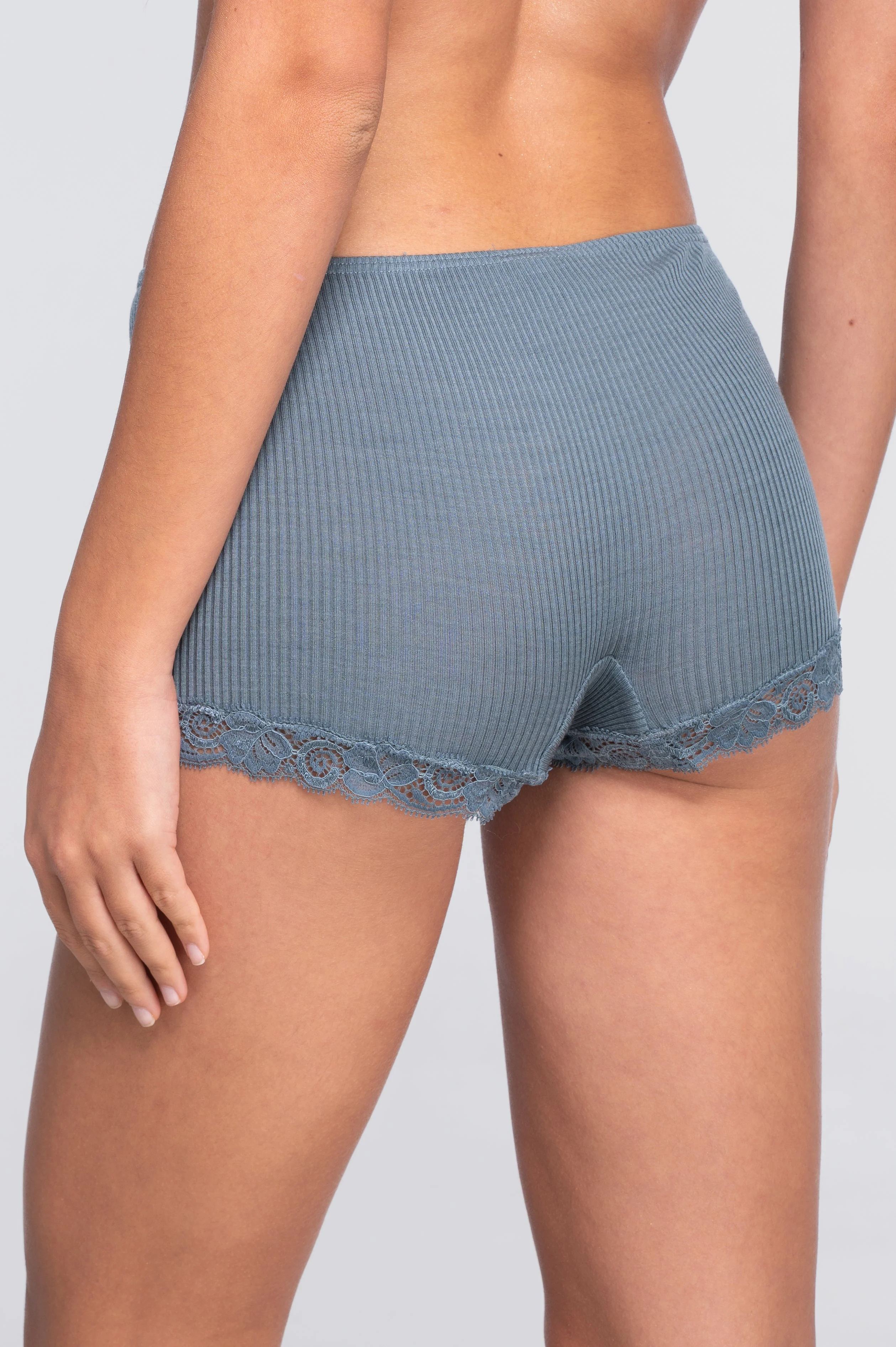 Wool and silk panties with leavers lace 3413 - Image 2