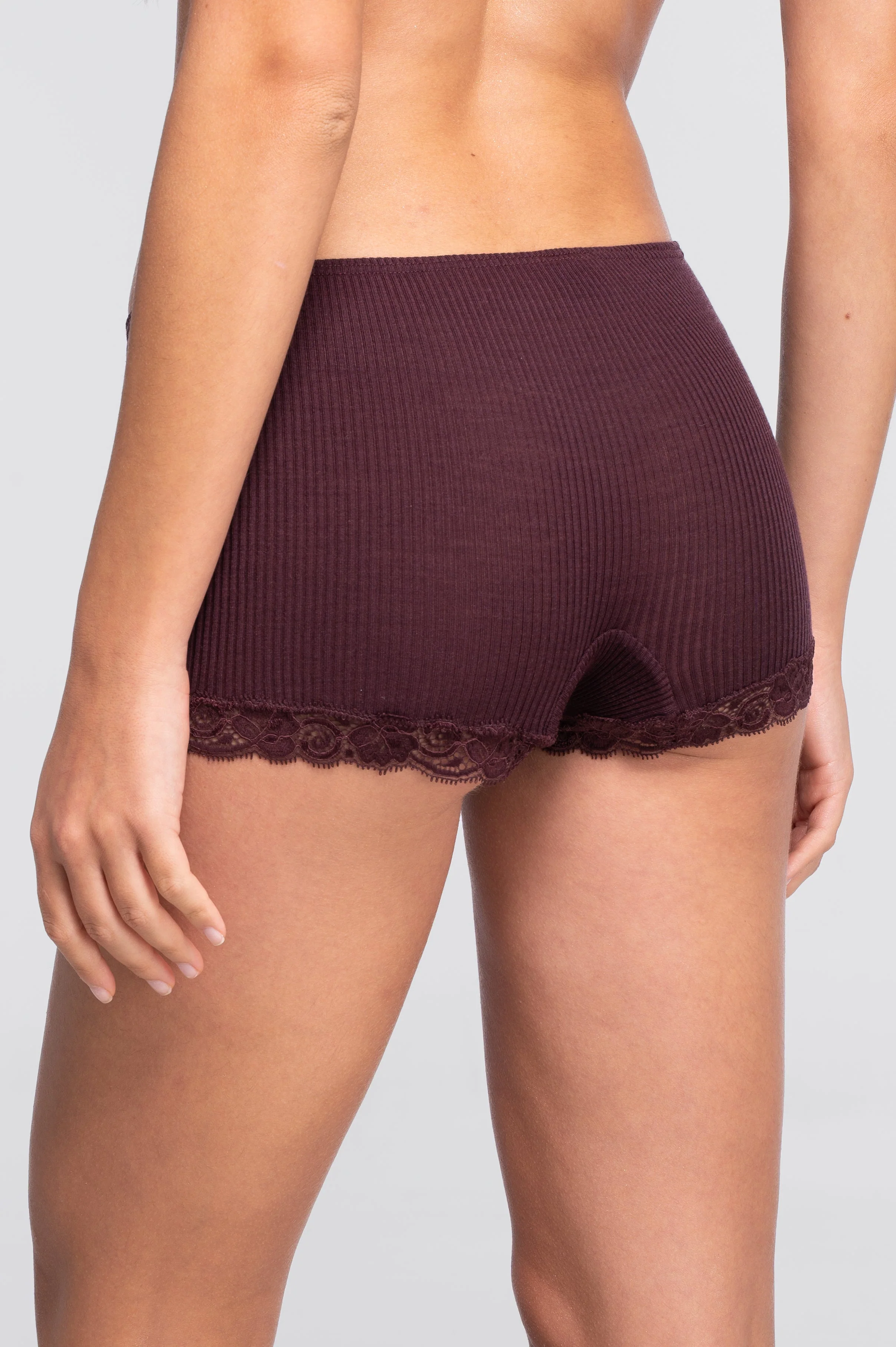 Wool and silk panties with leavers lace 3413 - Image 6