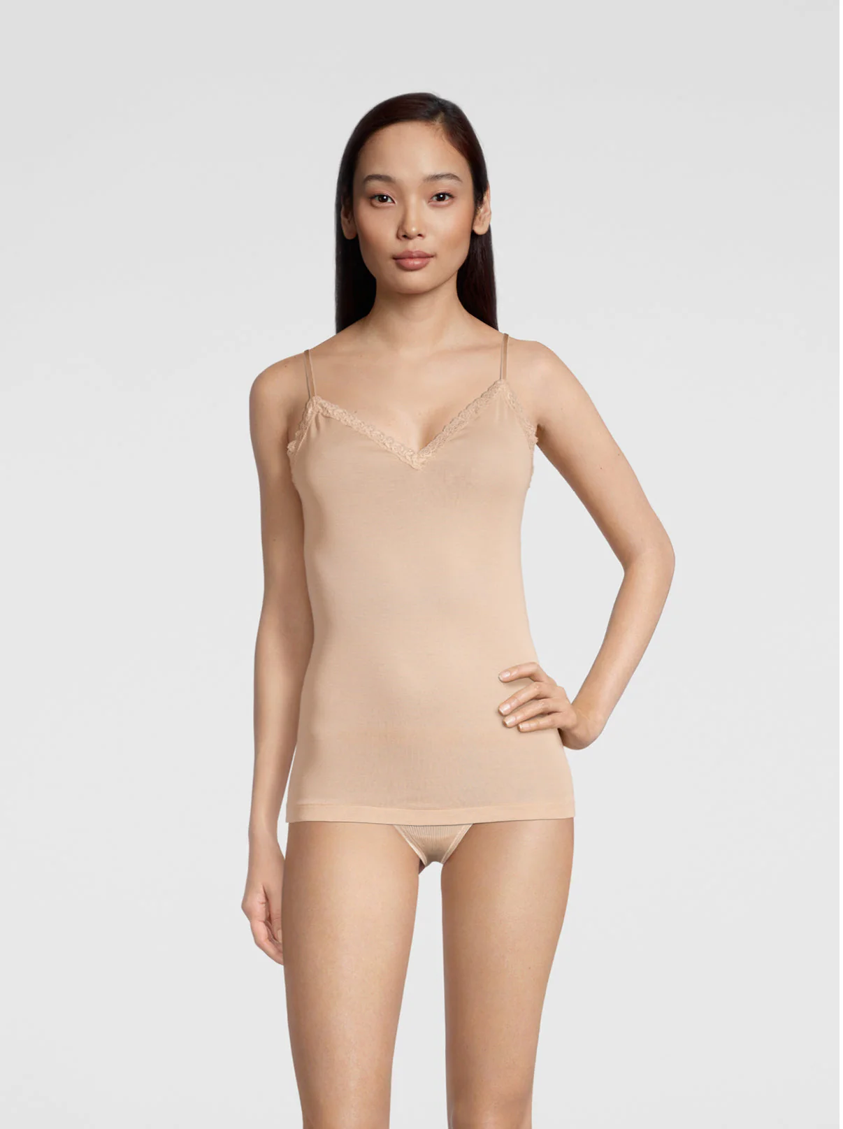 Filoscozia Camisole Top with Leavers lace 312 - Image 7