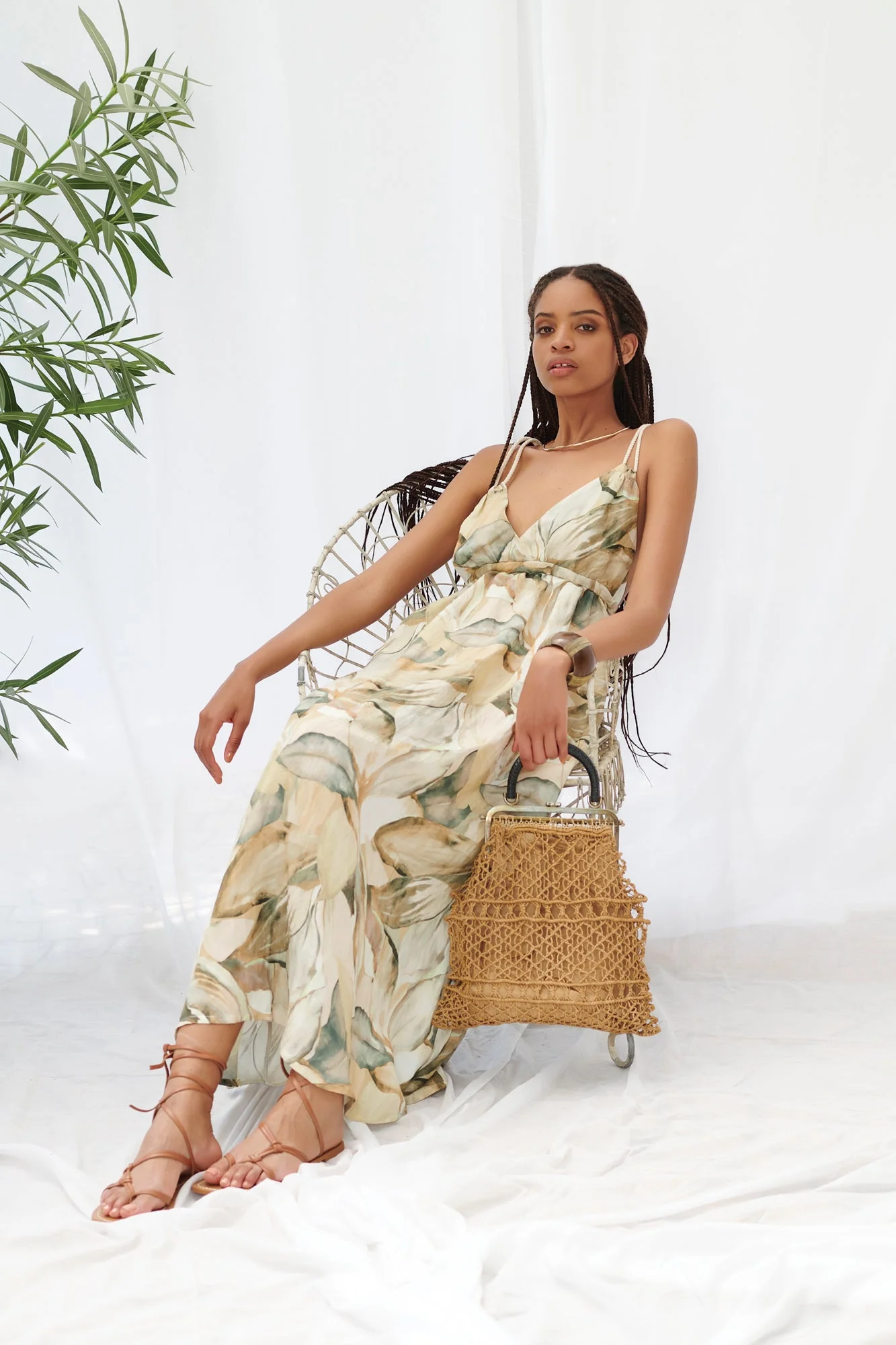 Dress Woman VISCOSE and LINEN 7152VL - Image 2