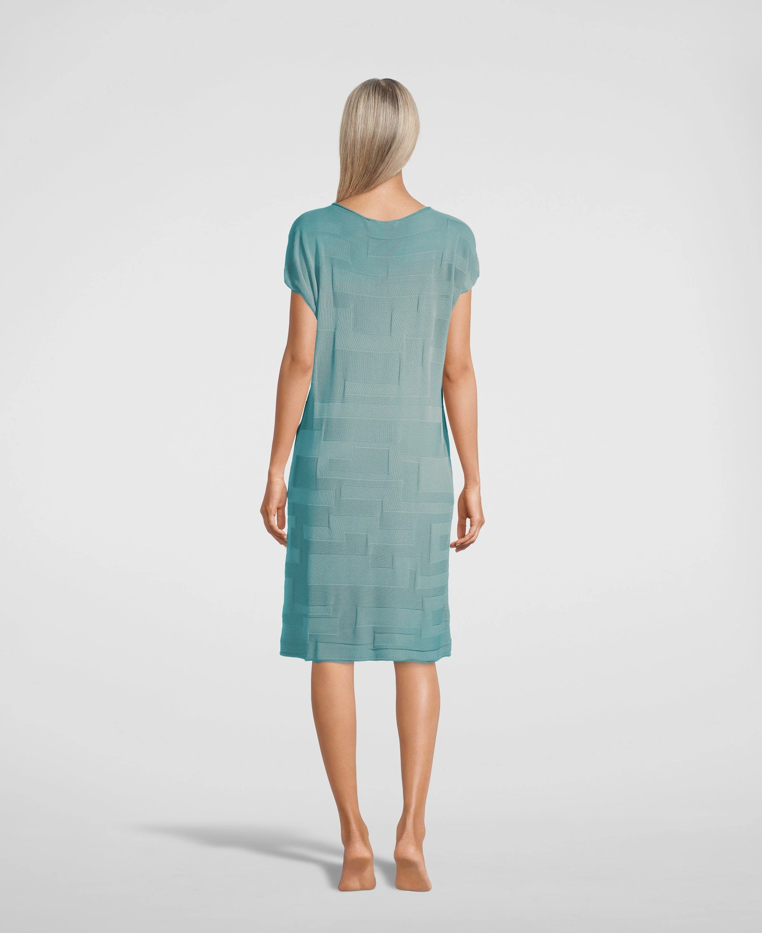 Dress Woman70% Viscose , 30% Cotton 6802 - Image 3