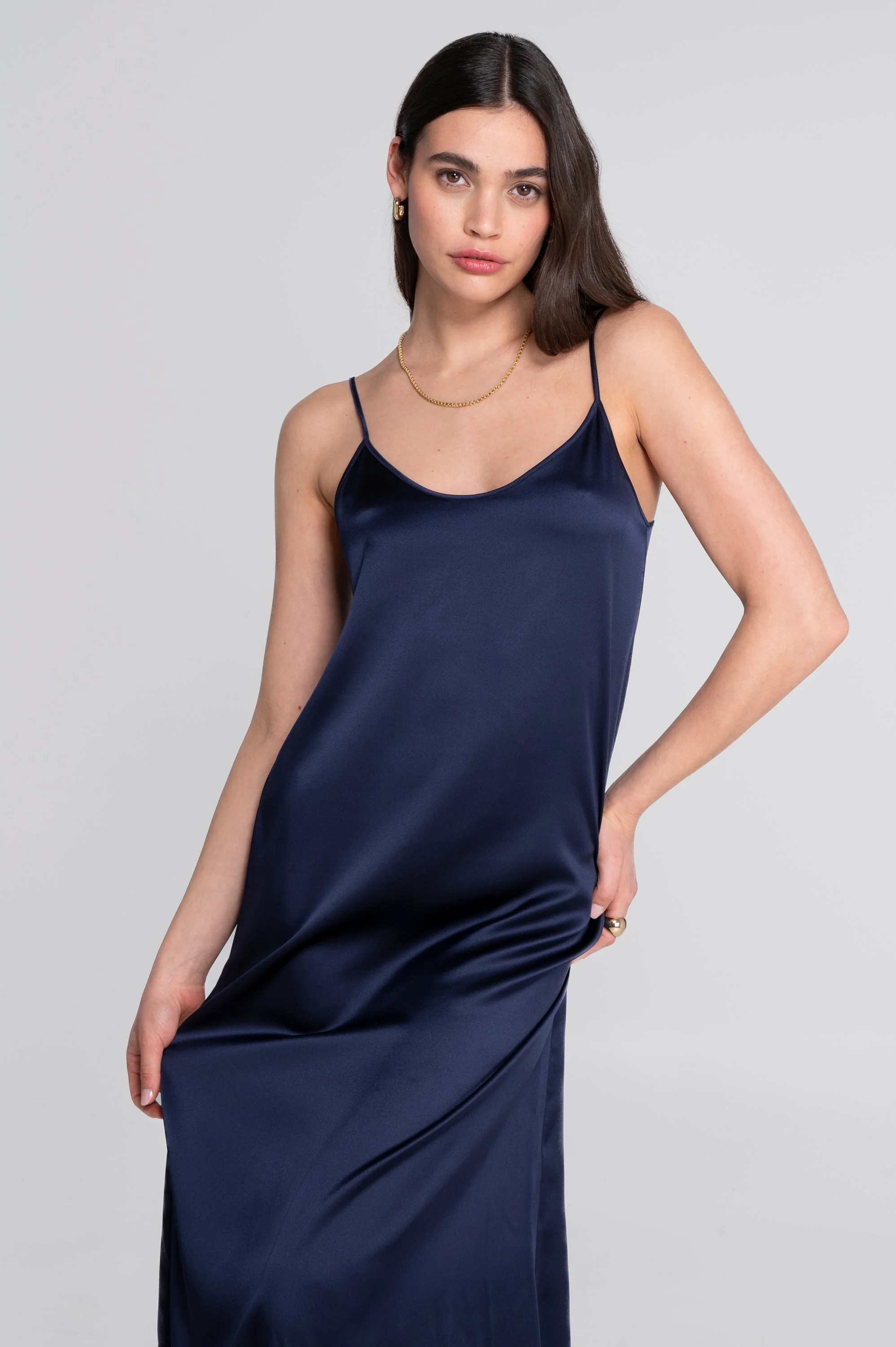 Long Slip in Stretch Silk 10311