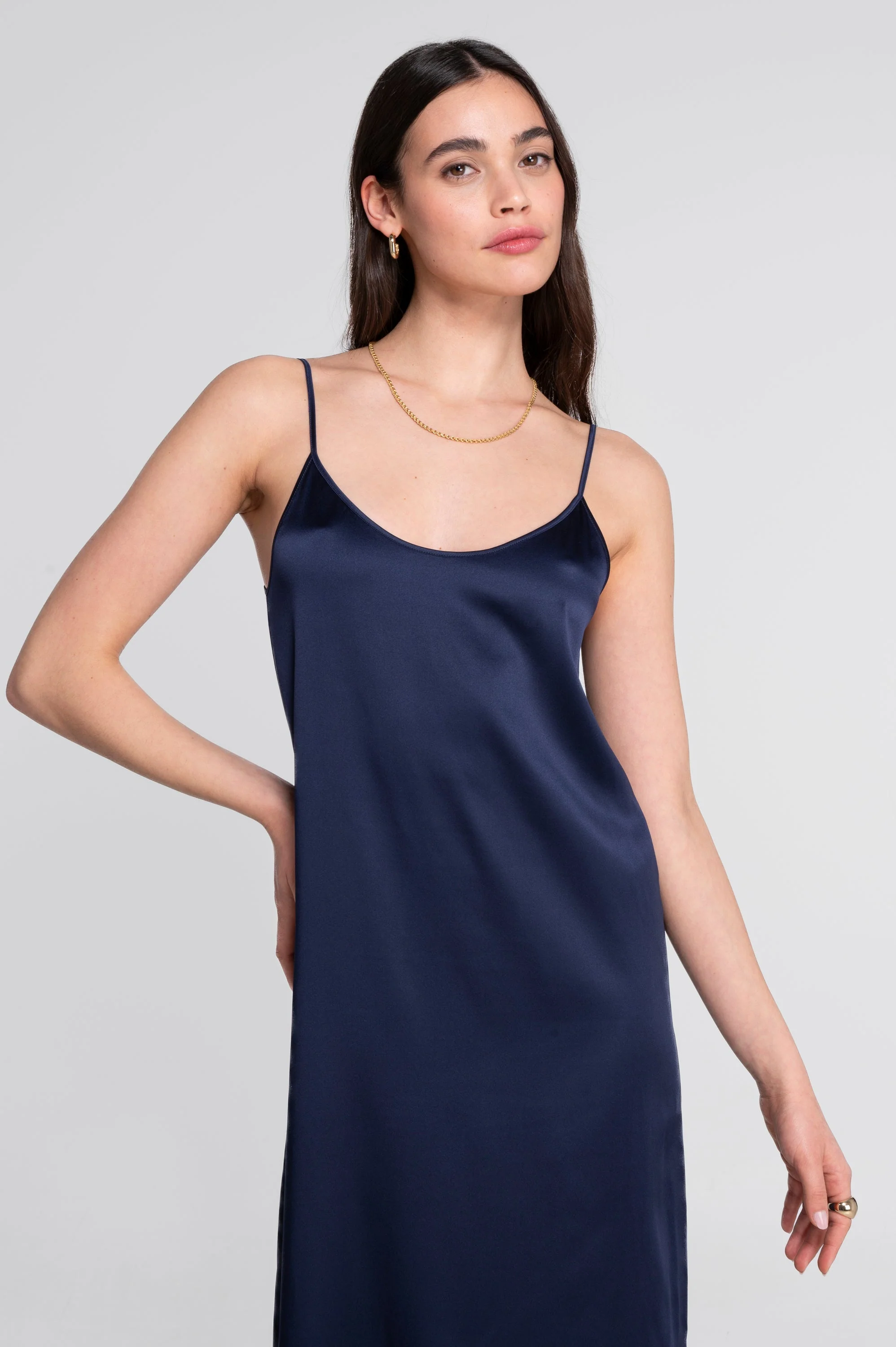 Long Slip in Stretch Silk 10311 - Image 4