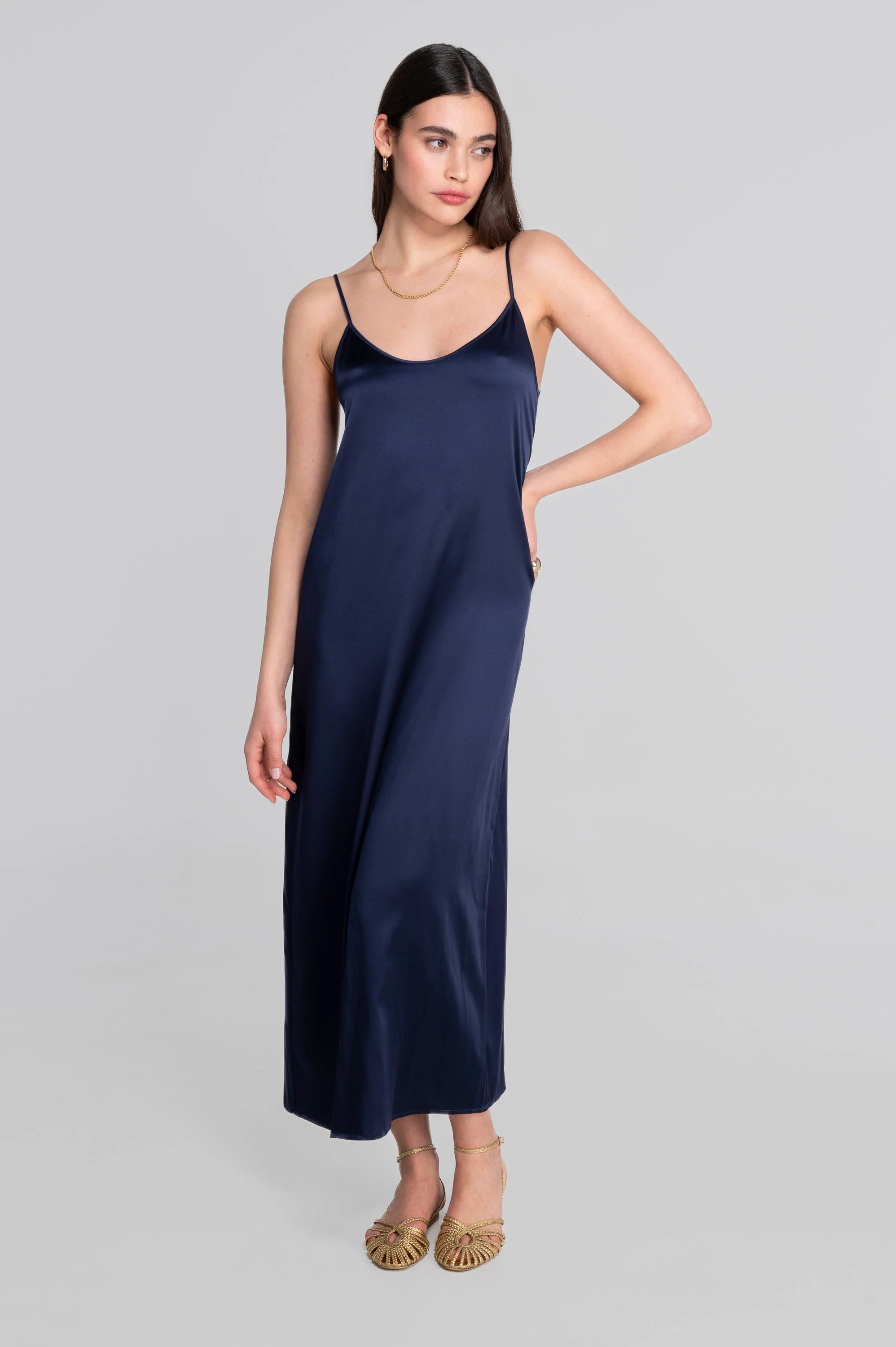 Long Slip in Stretch Silk 10311 - Image 5