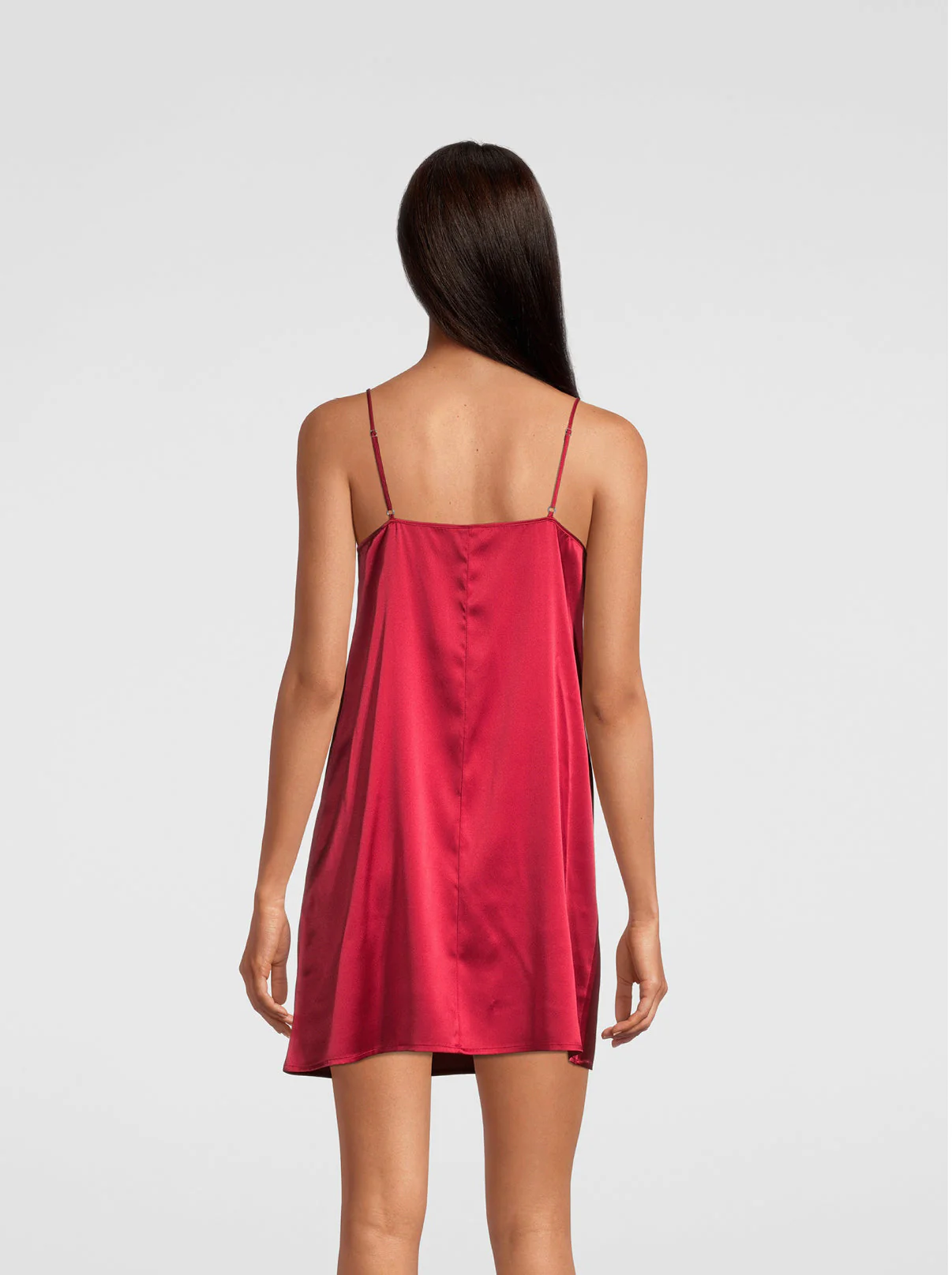 Slip dress stretch silk satin with macramè 10340 - Image 5