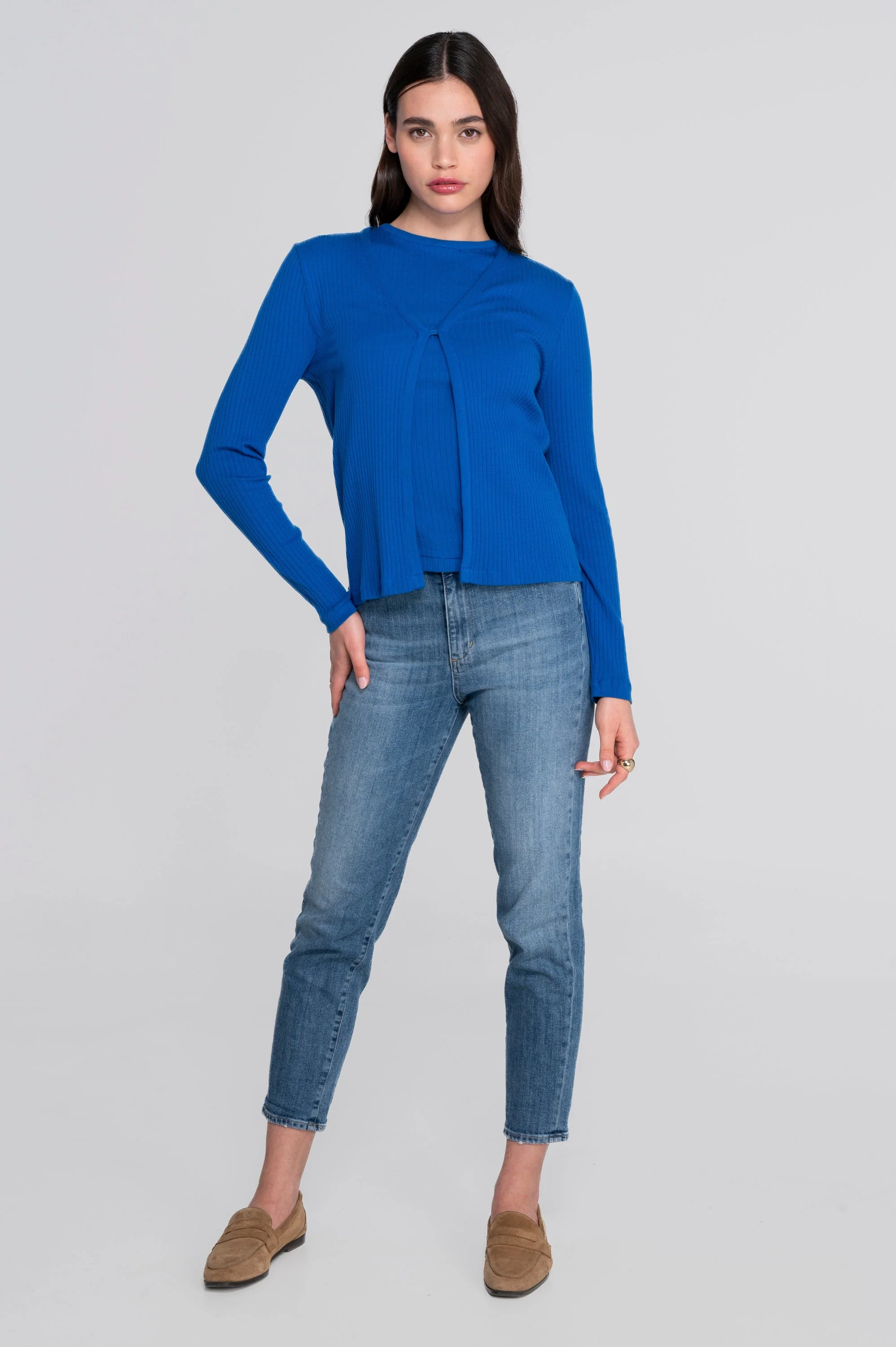 Cotton long sleeves cardigan 7564 - Image 20
