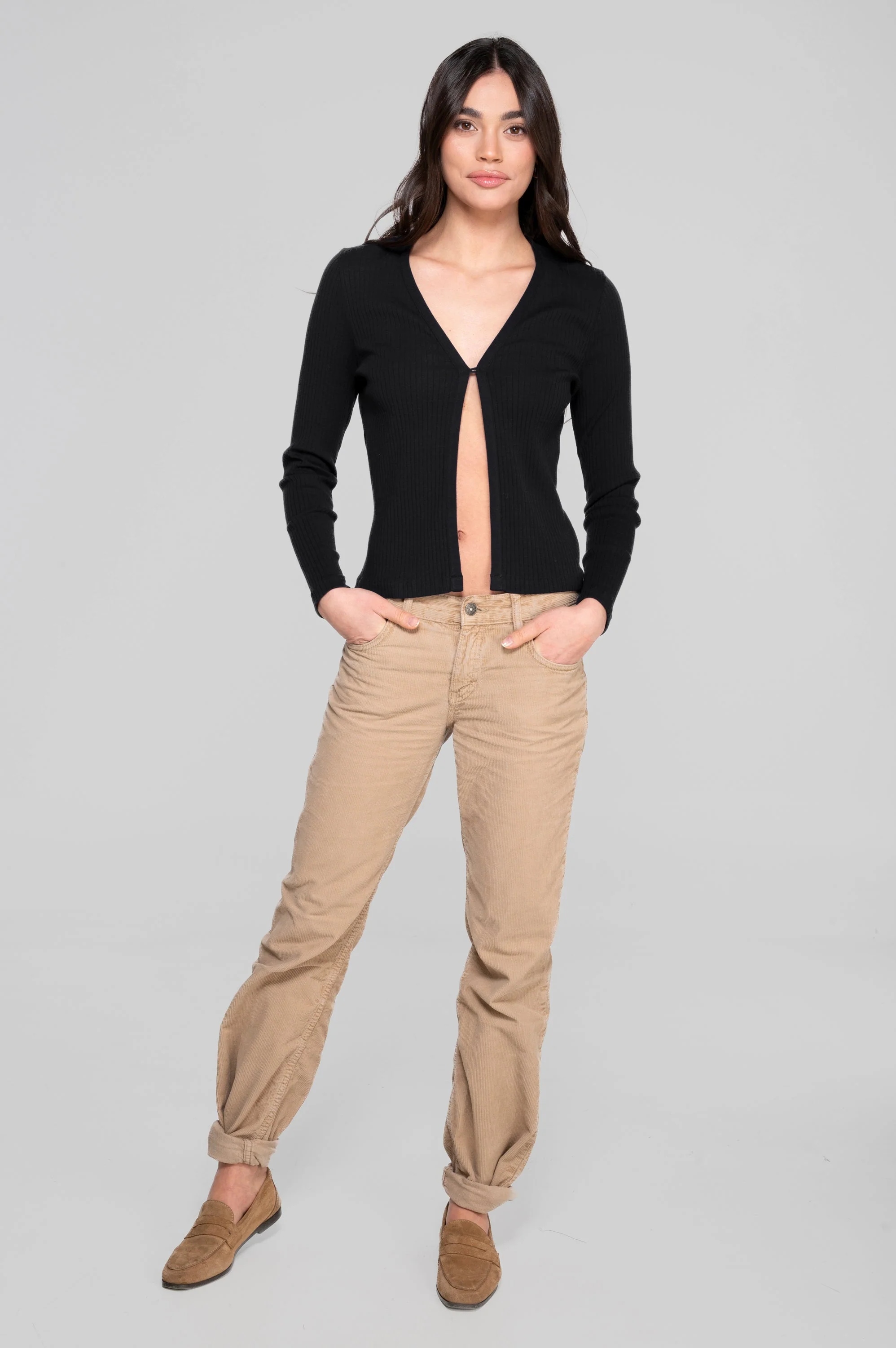 Cotton long sleeves cardigan 7564 - Image 9