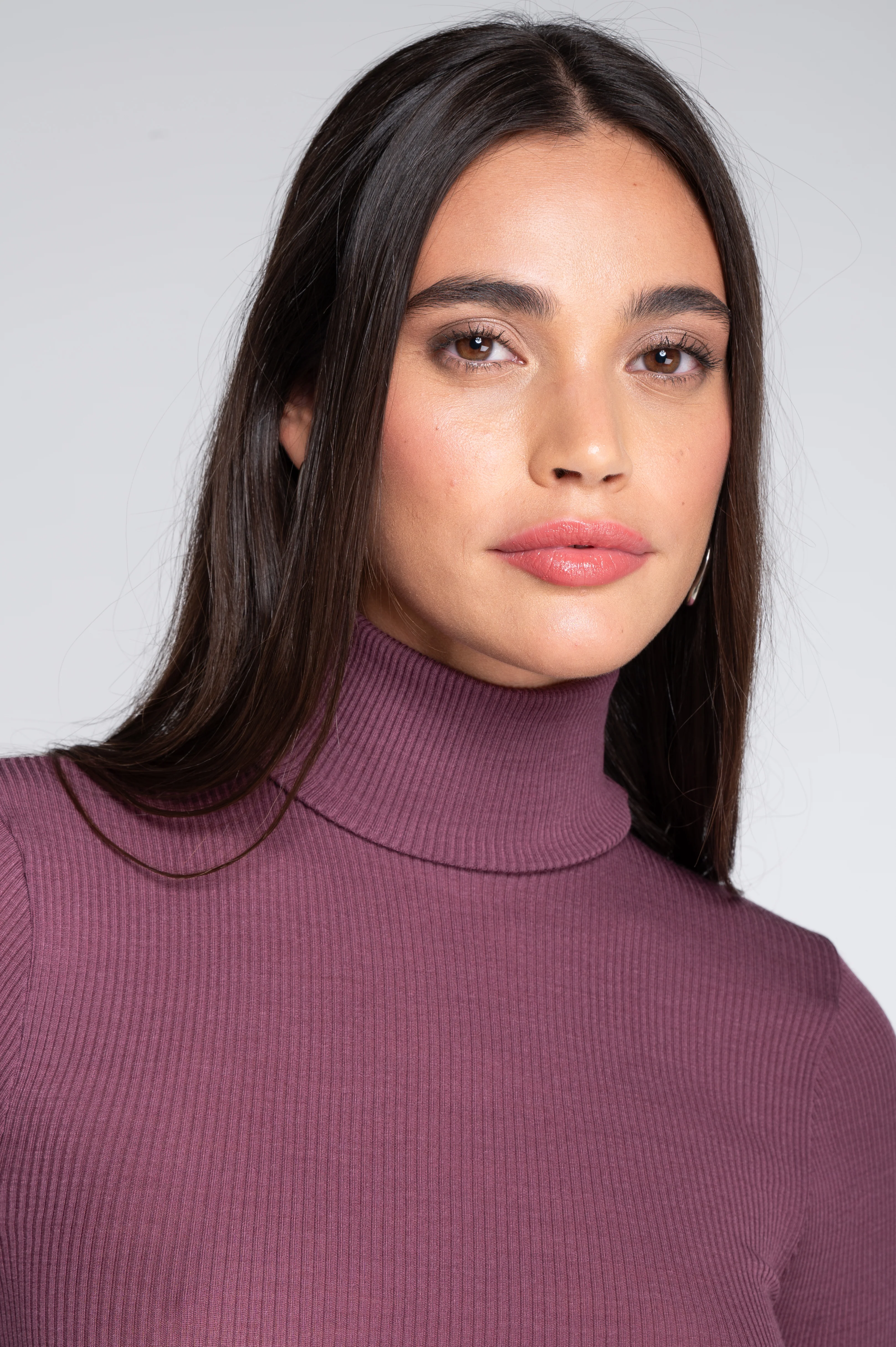 Wool and silk long sleeves turtleneck shirt 3438 - Image 9