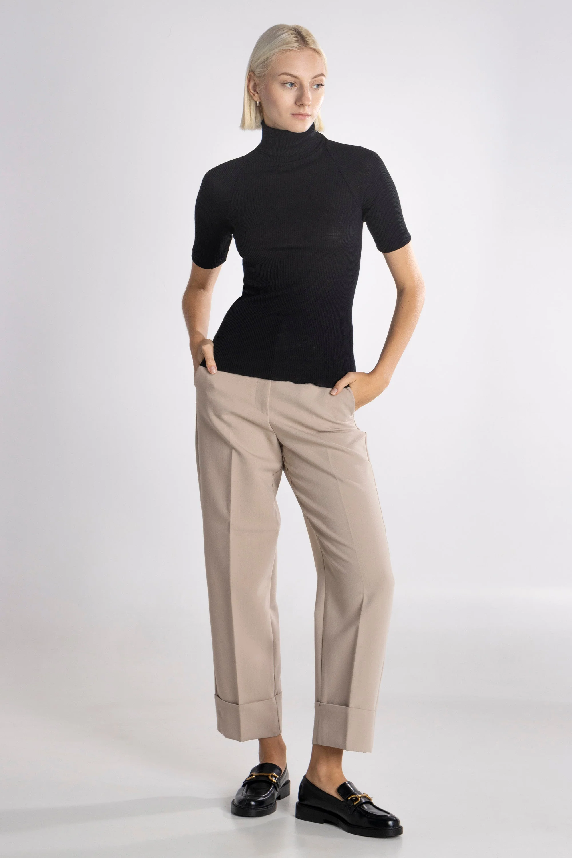 Half sleeve turtleneck Wool & Silk 3445 - Image 4
