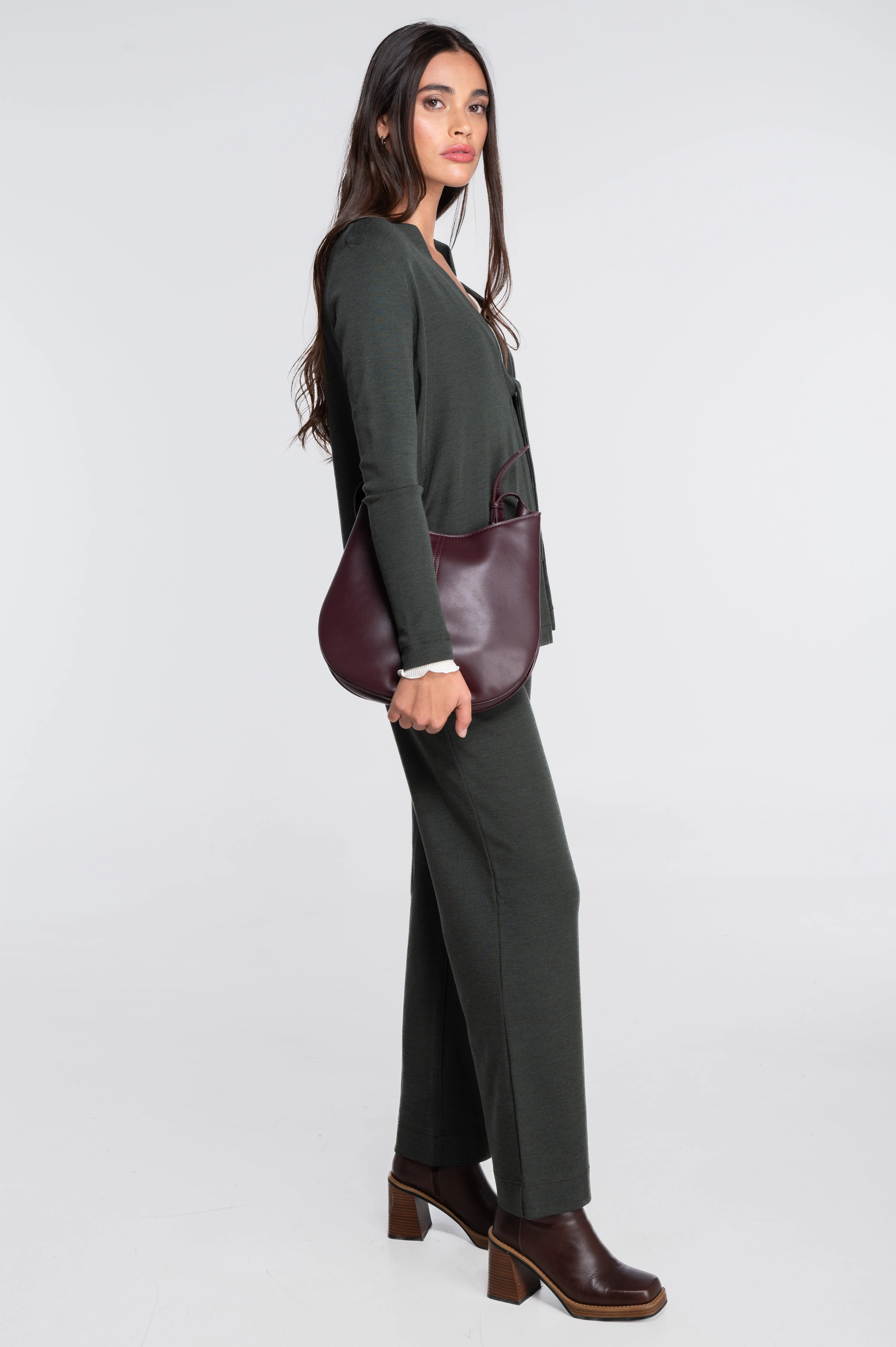 Wide-leg wool and silk trousers 5681 - Image 29