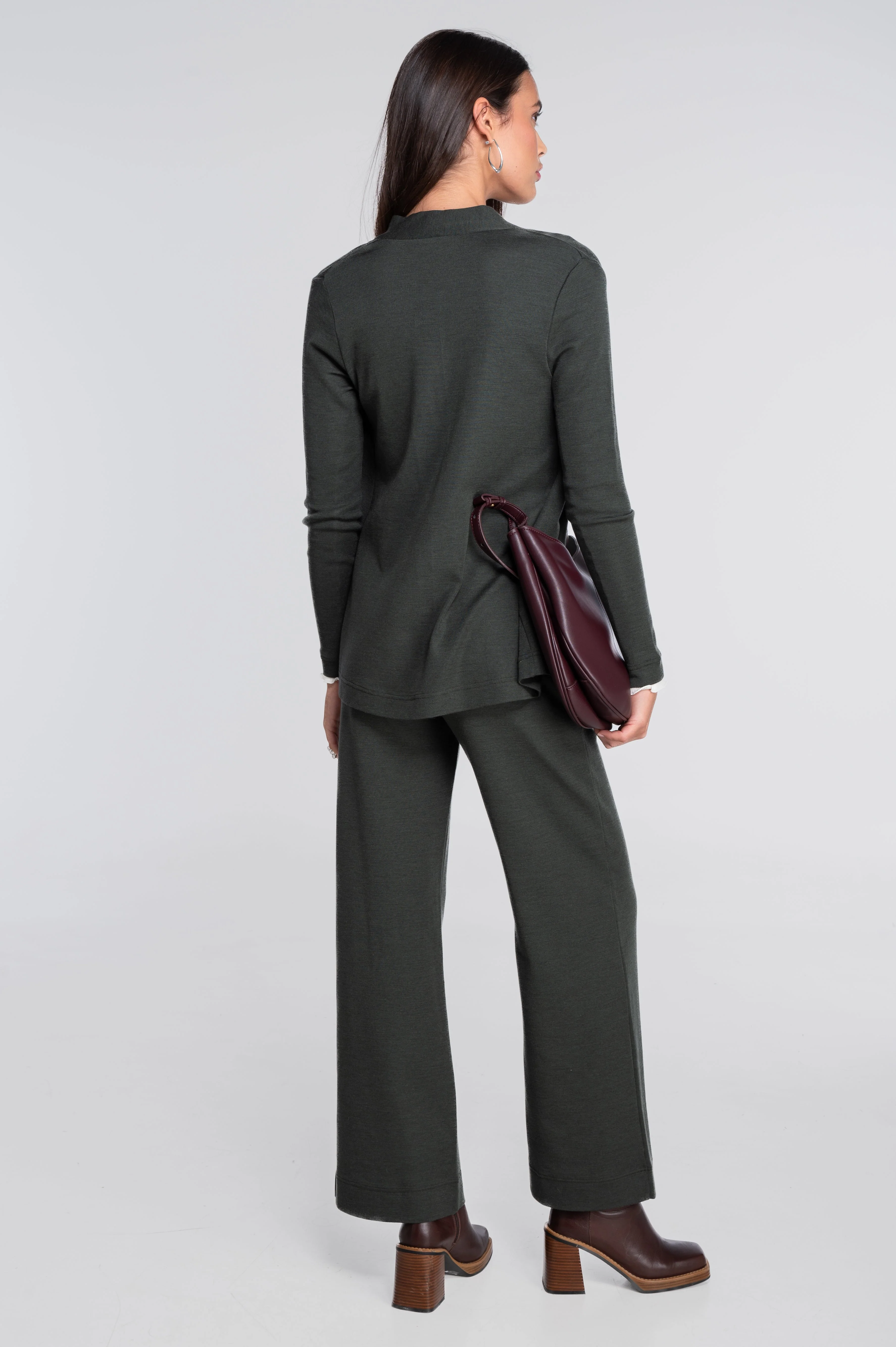 Wide-leg wool and silk trousers 5681 - Image 30