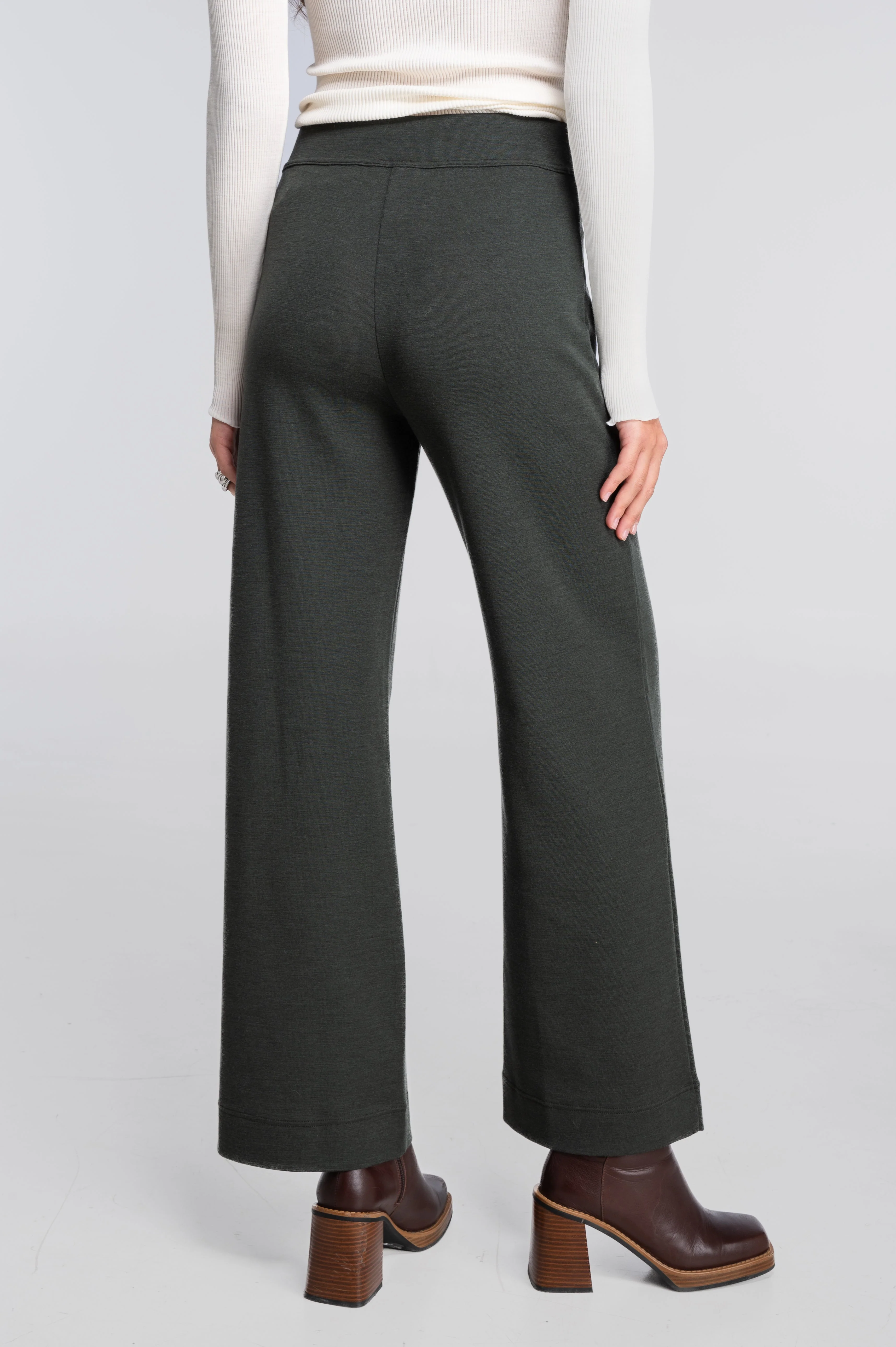 Wide-leg wool and silk trousers 5681 - Image 31