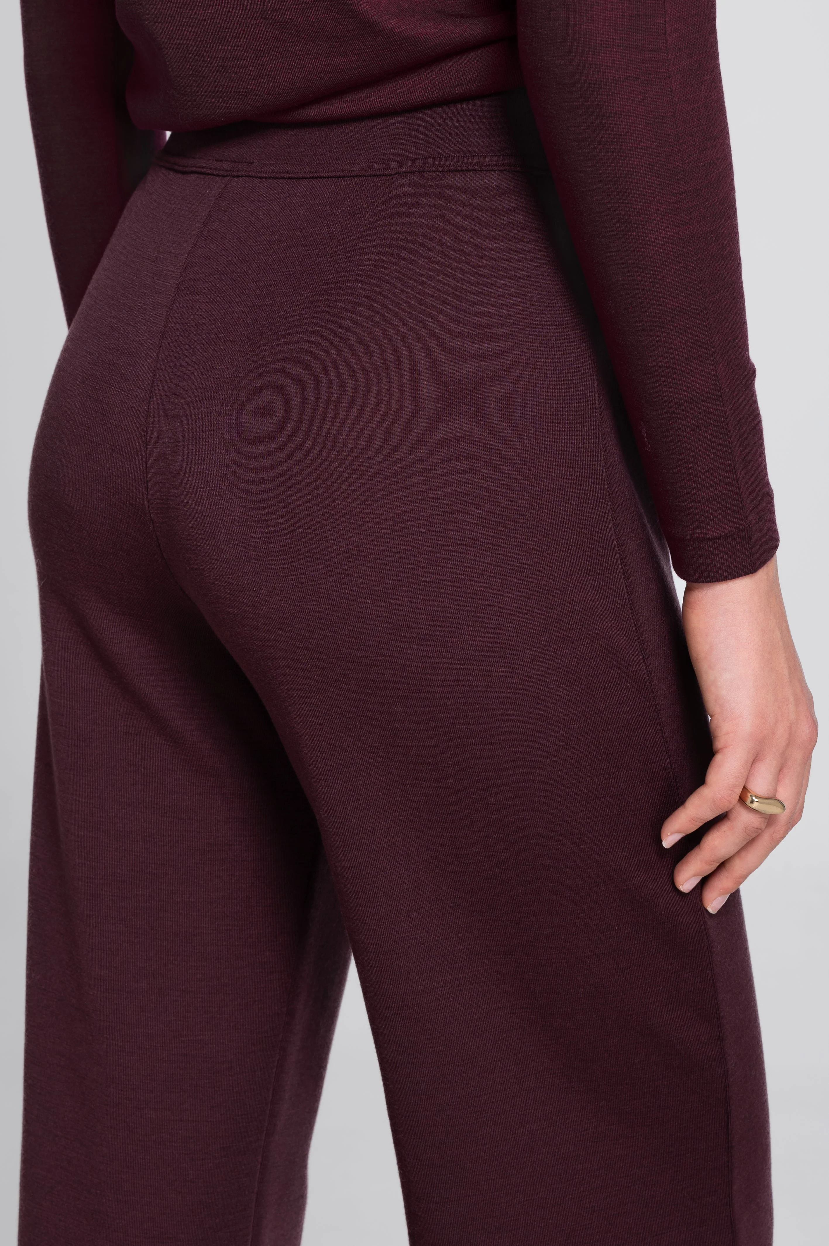 Wide-leg wool and silk trousers 5681 - Image 37