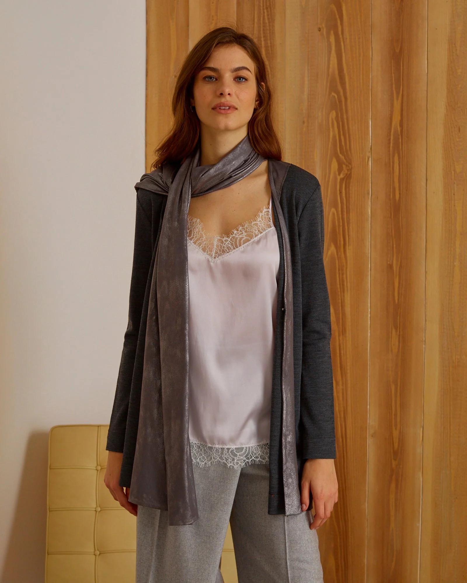 Cardigan Woman Wool and Silk 5688 - Image 2