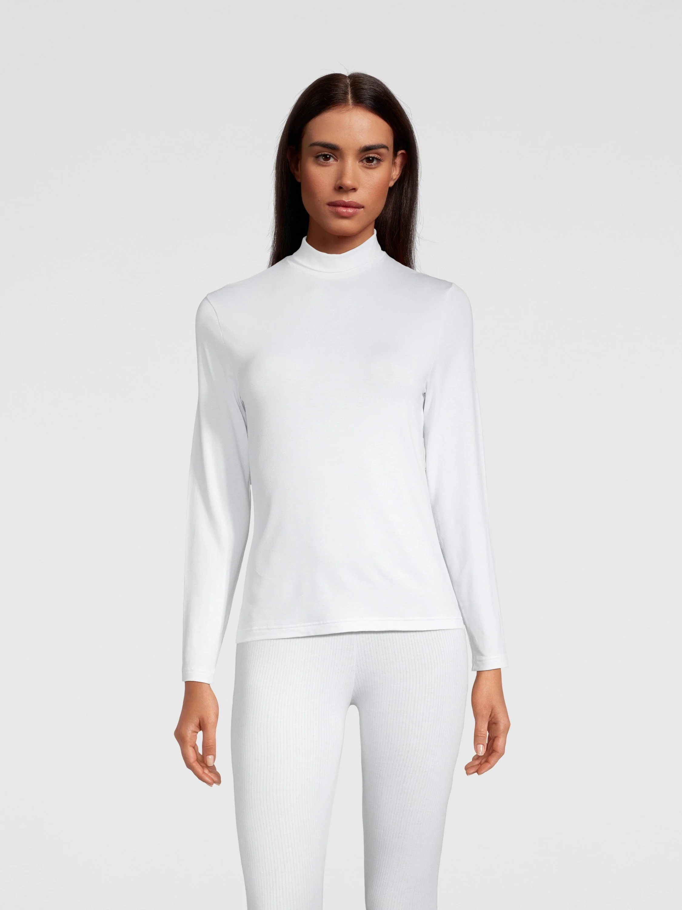 Ultralight Micromodal Long Sleeves High Neck Shirt 1207 - Image 2