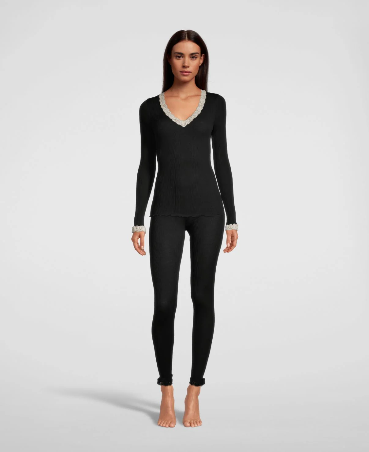 Tubular Leggings with lace 3419