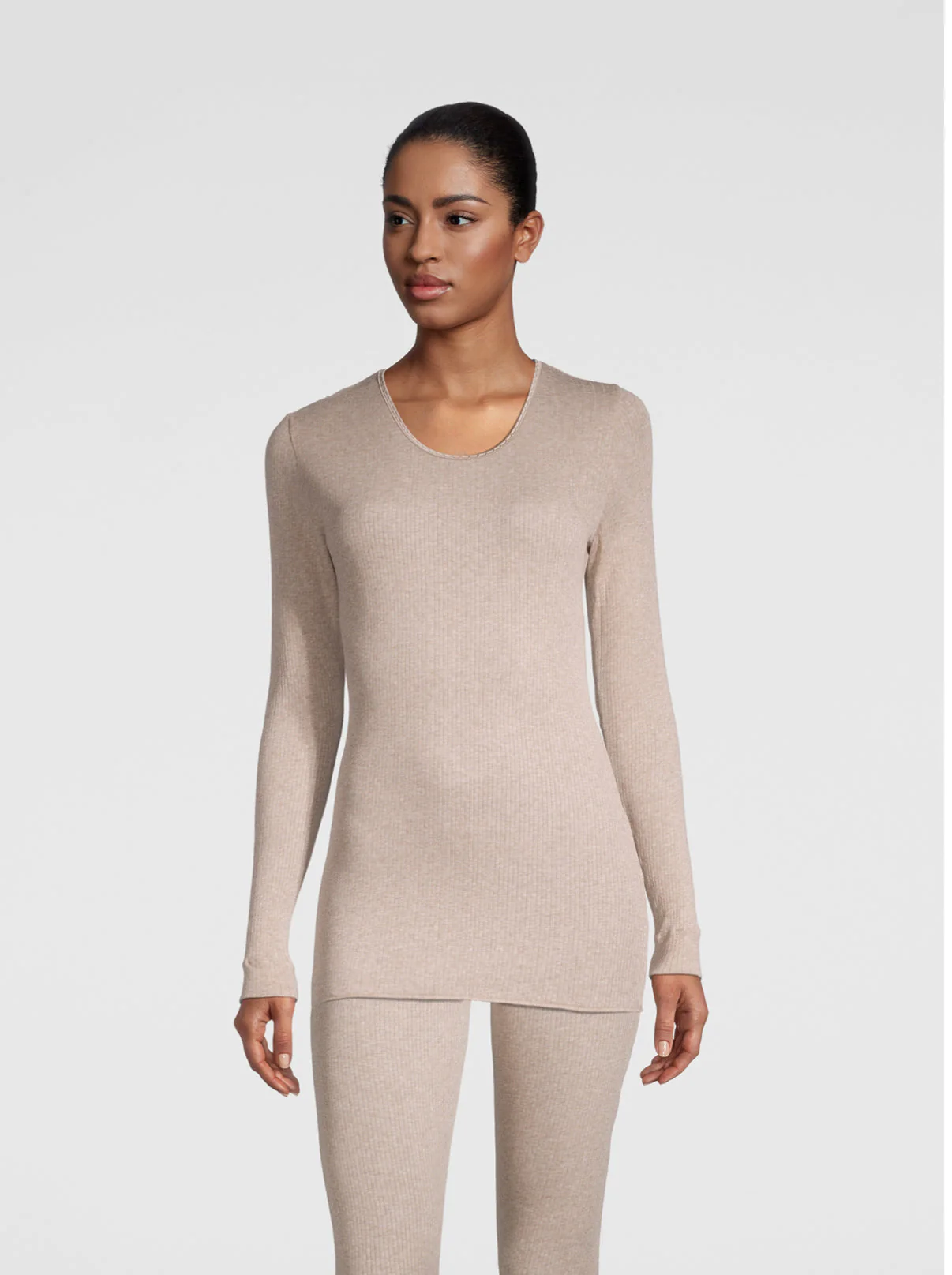 Long sleeve roundneck shirt in Termotex® 446 - Image 7