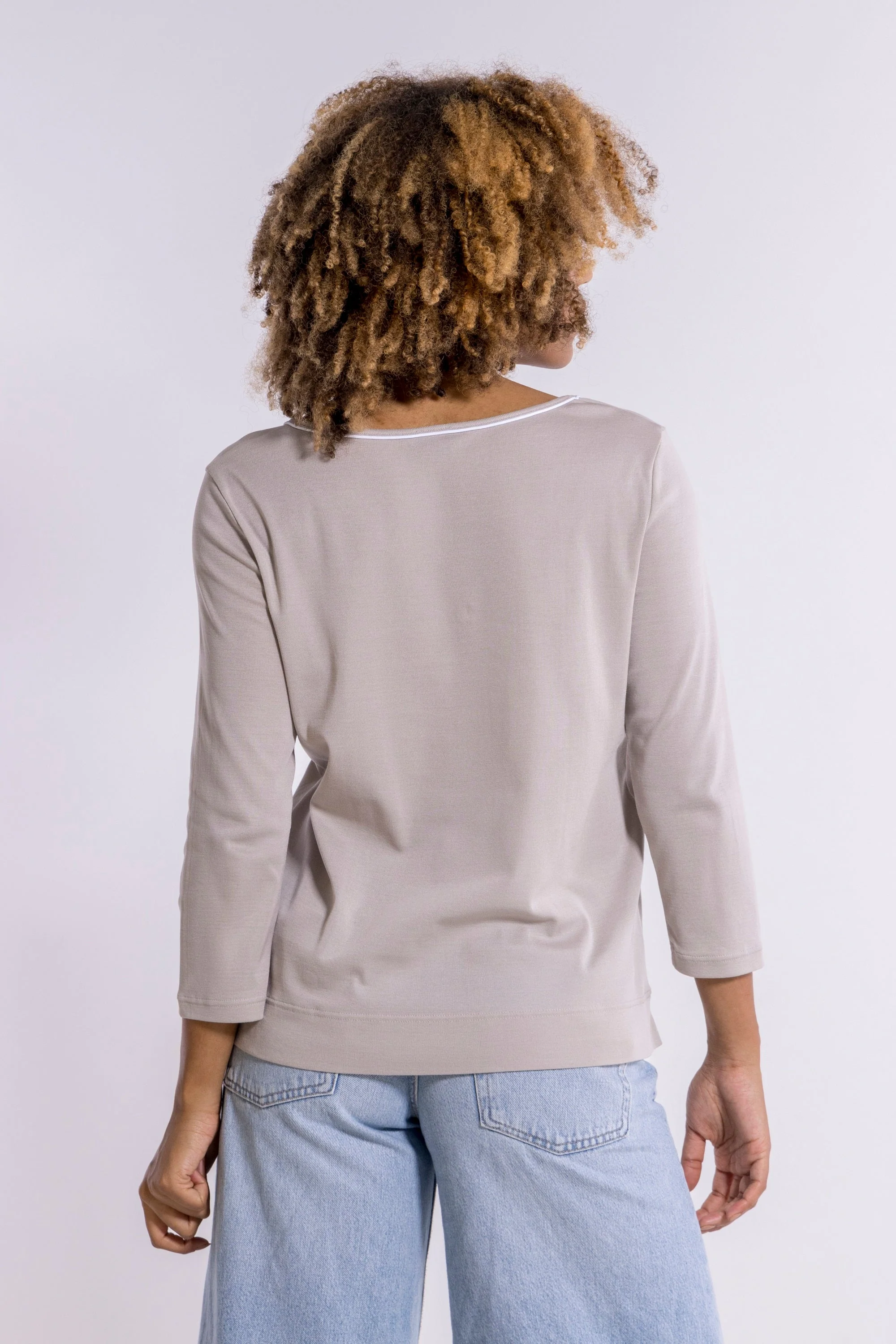 3/4 sleeves Woman100% Cotton 3142C - Image 2