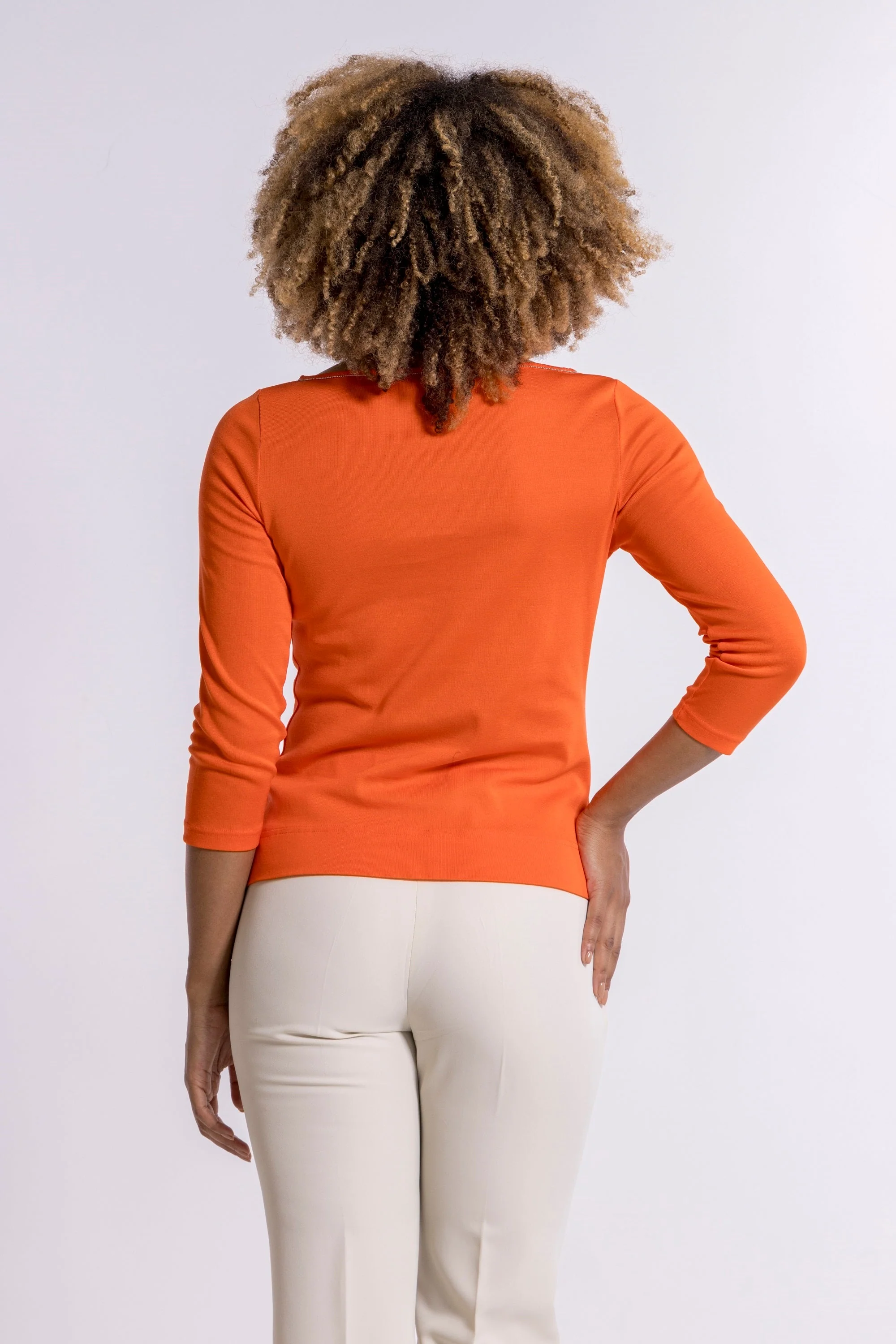 3/4 sleeves Woman100% Cotton 3176M - Image 2