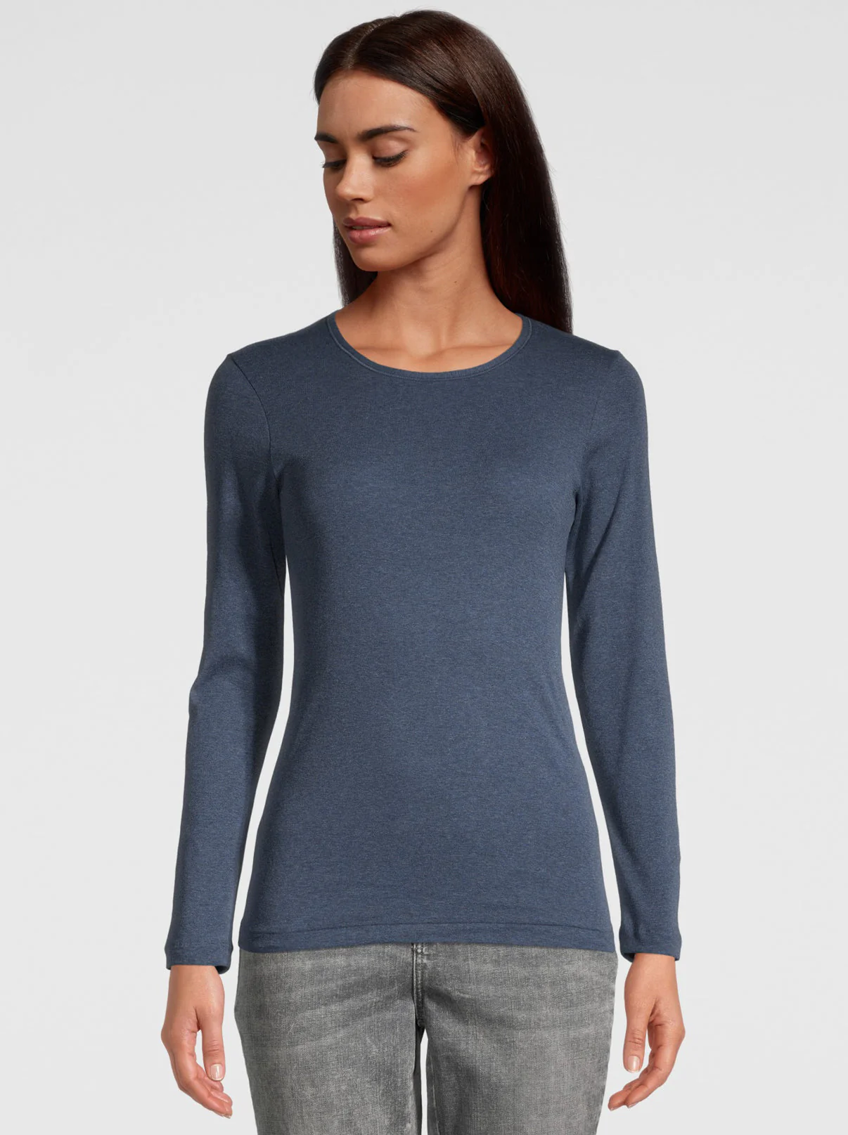 Long-sleeved Shirt in Egyptian Makò Cotton 476 - Image 11