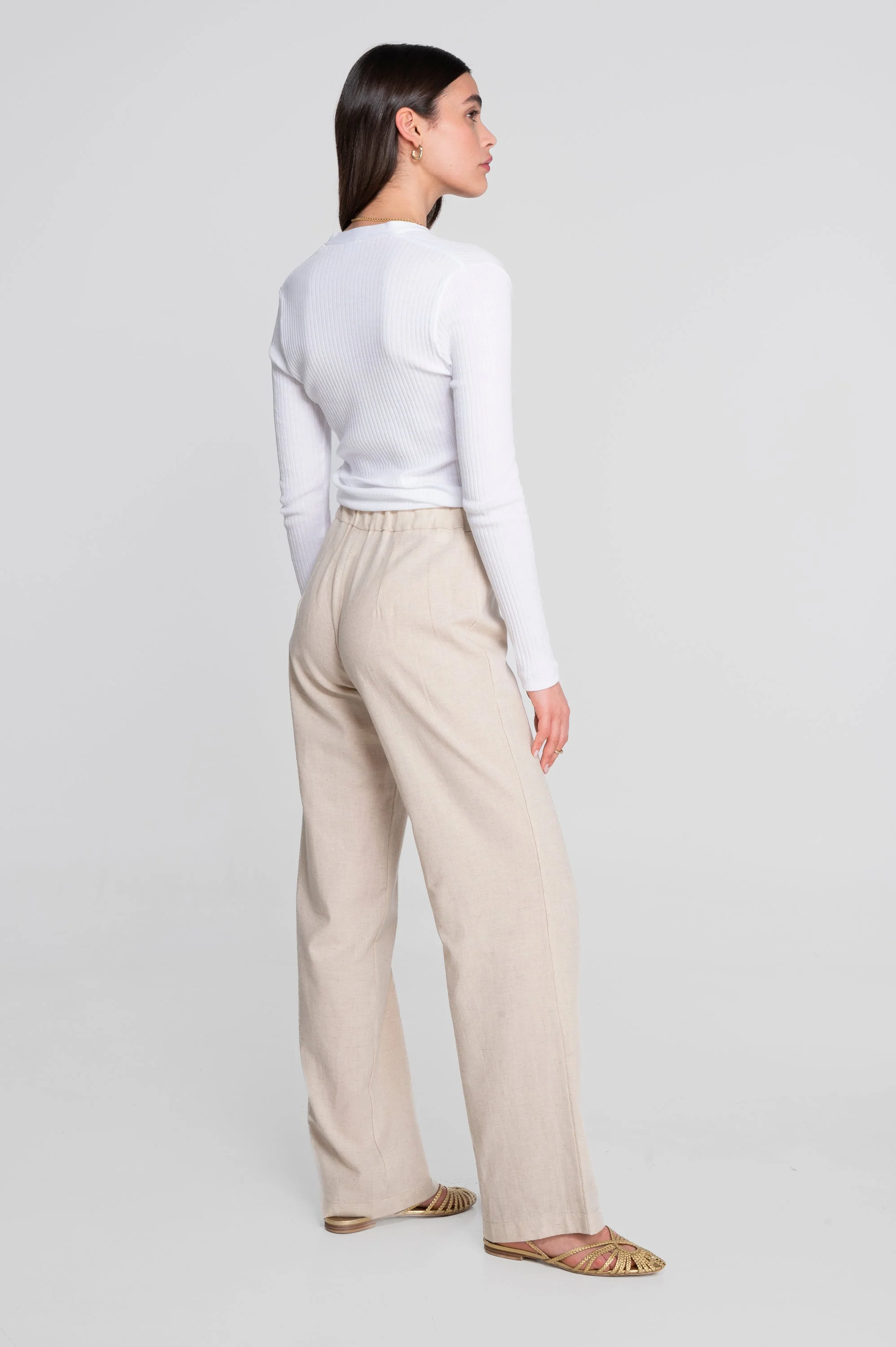 Cotton long sleeves henley shirt 7565 - Image 12