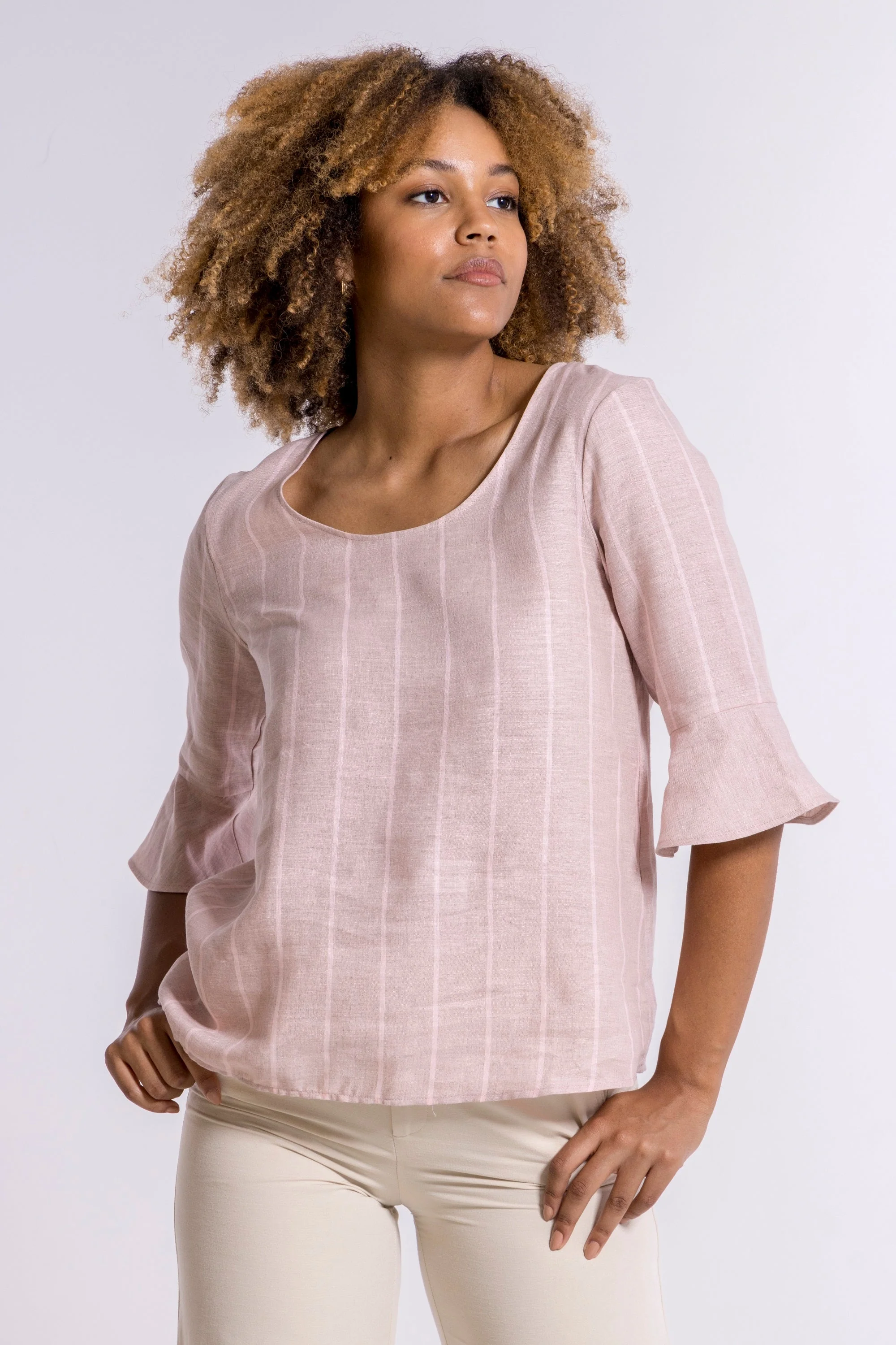 Longsleeves Woman100% FLAX 5785 - Image 3