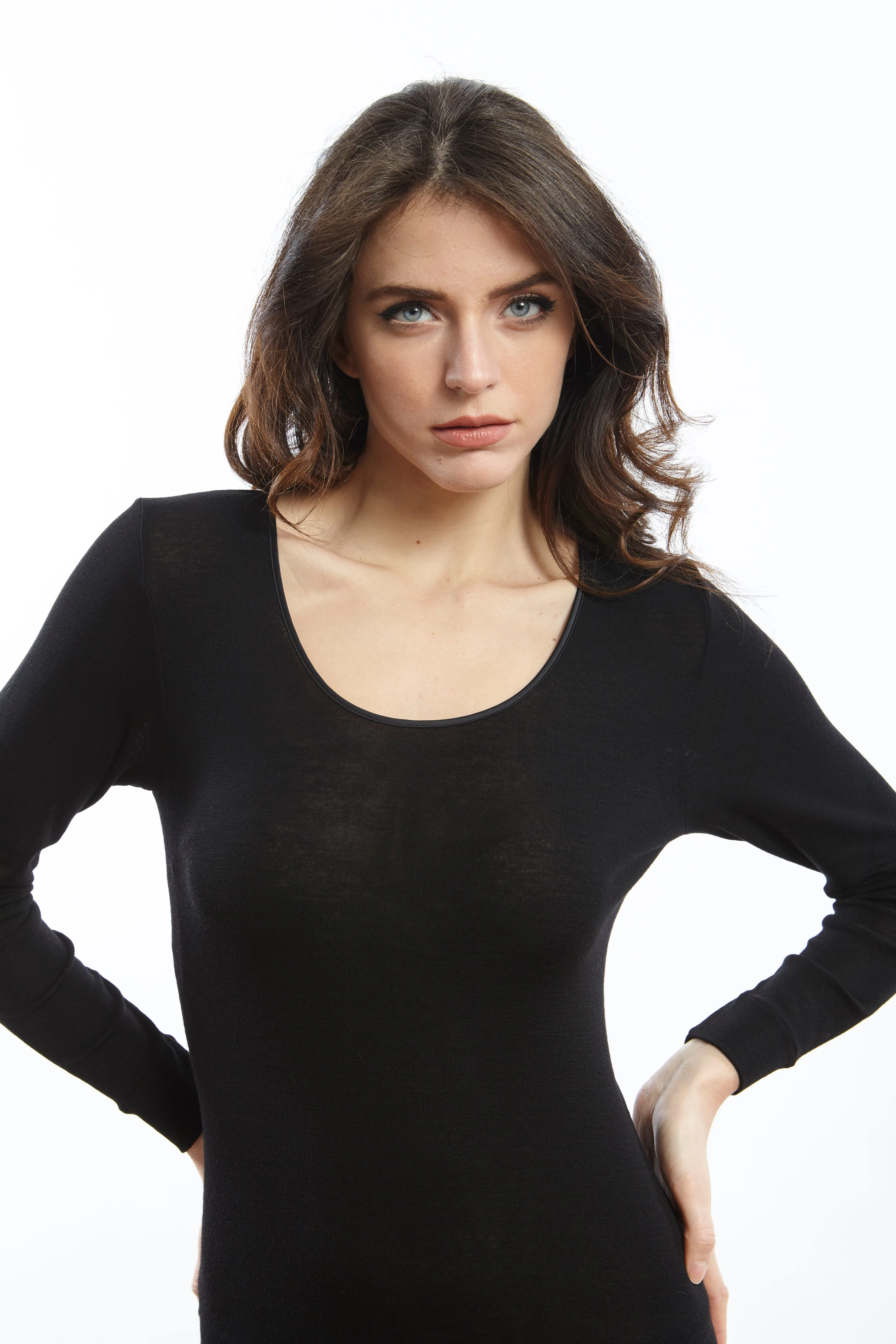 Longsleeves Woman100% Merino Wool 132 - Image 3