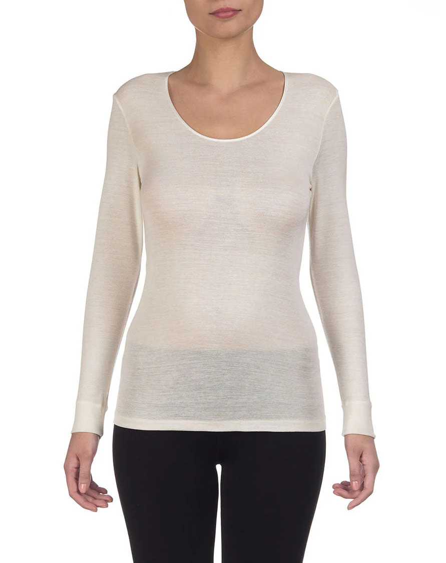 Longsleeves Woman100% Merino Wool 132 - Image 4