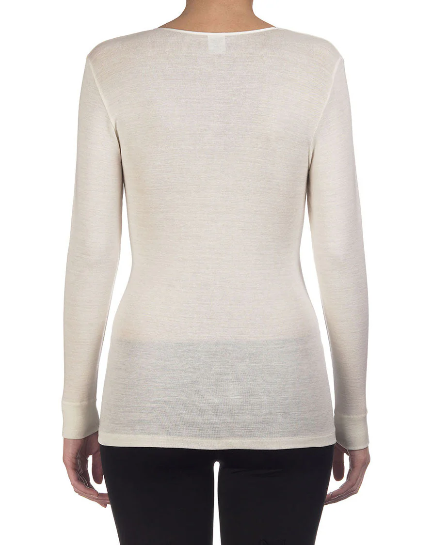 Longsleeves Woman100% Merino Wool 132 - Image 5