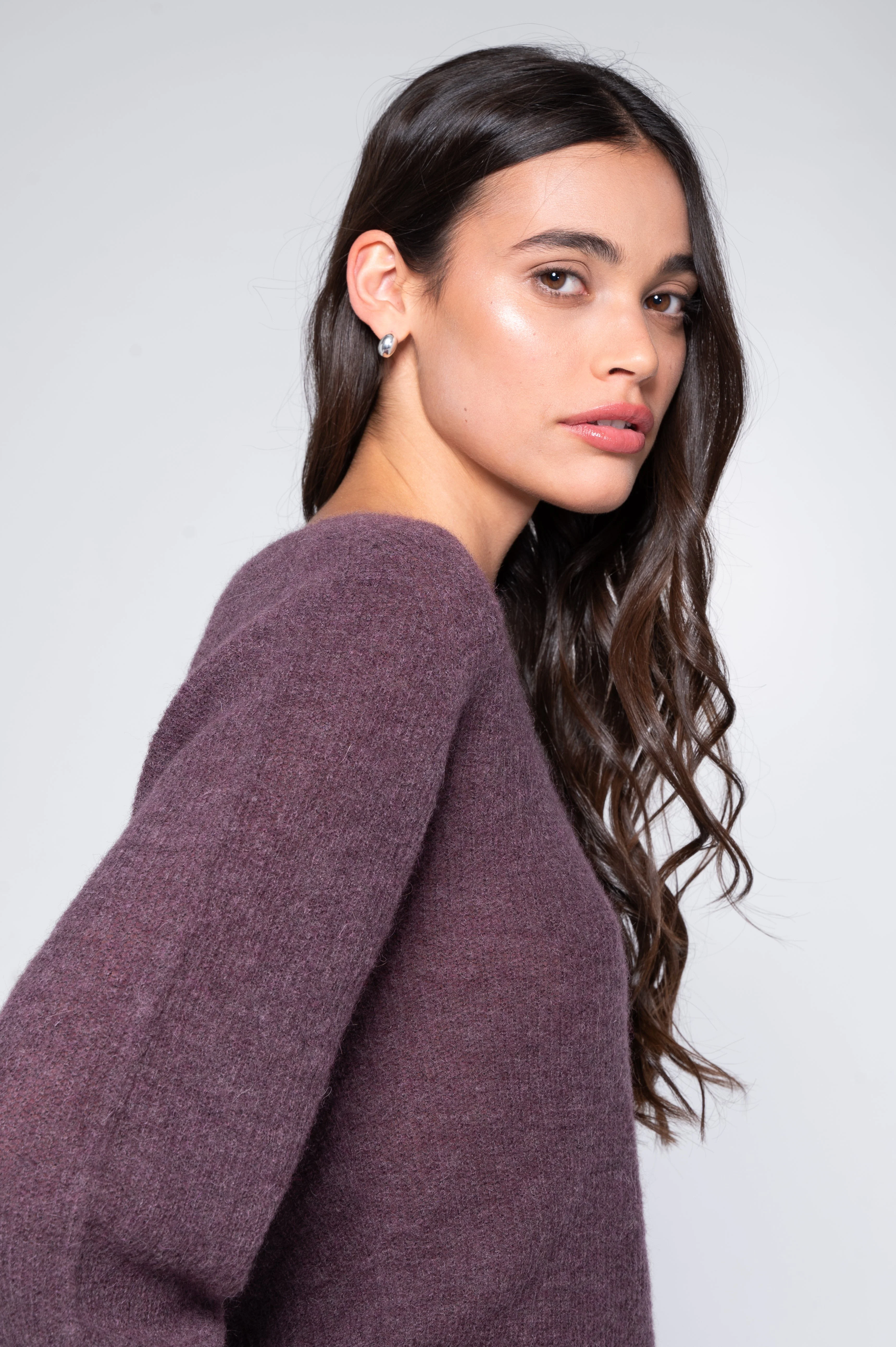 V neck pullover in alpaca 7483 - Image 29