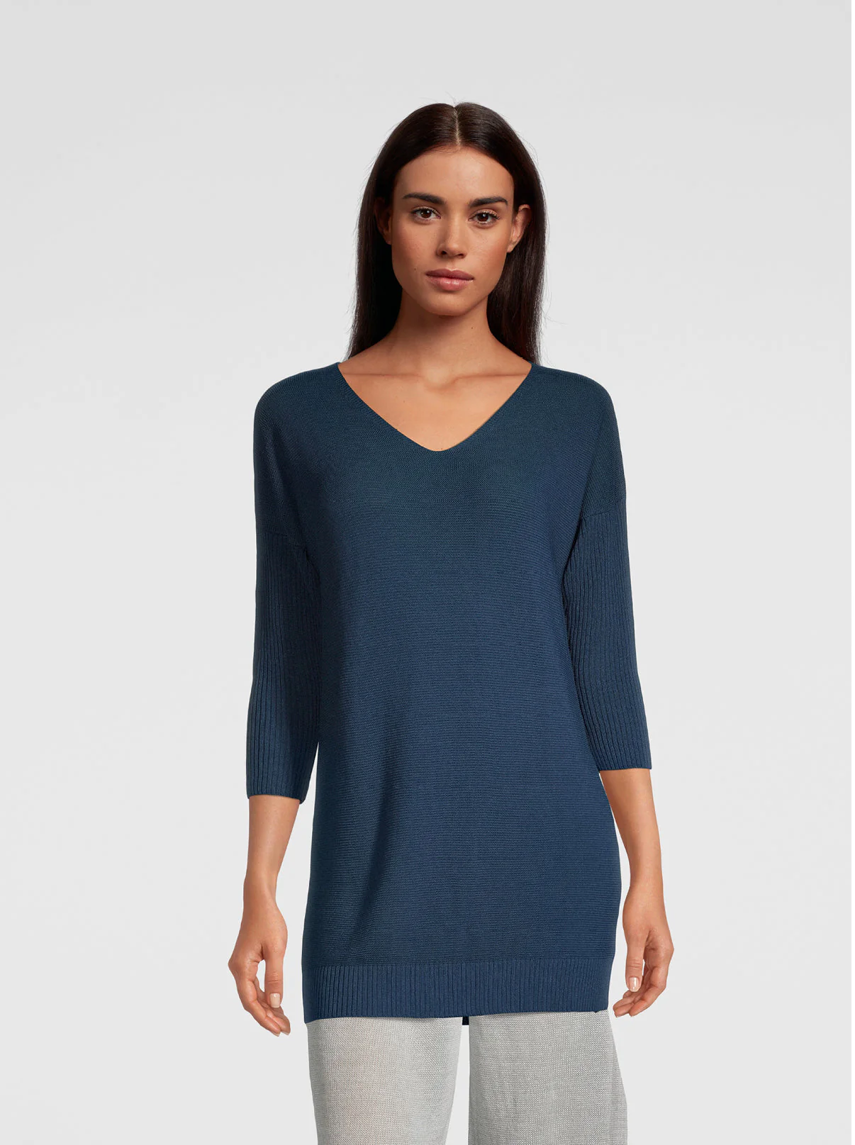 Maxi long-sleeved shirt knitted tricot 6598 - Image 4