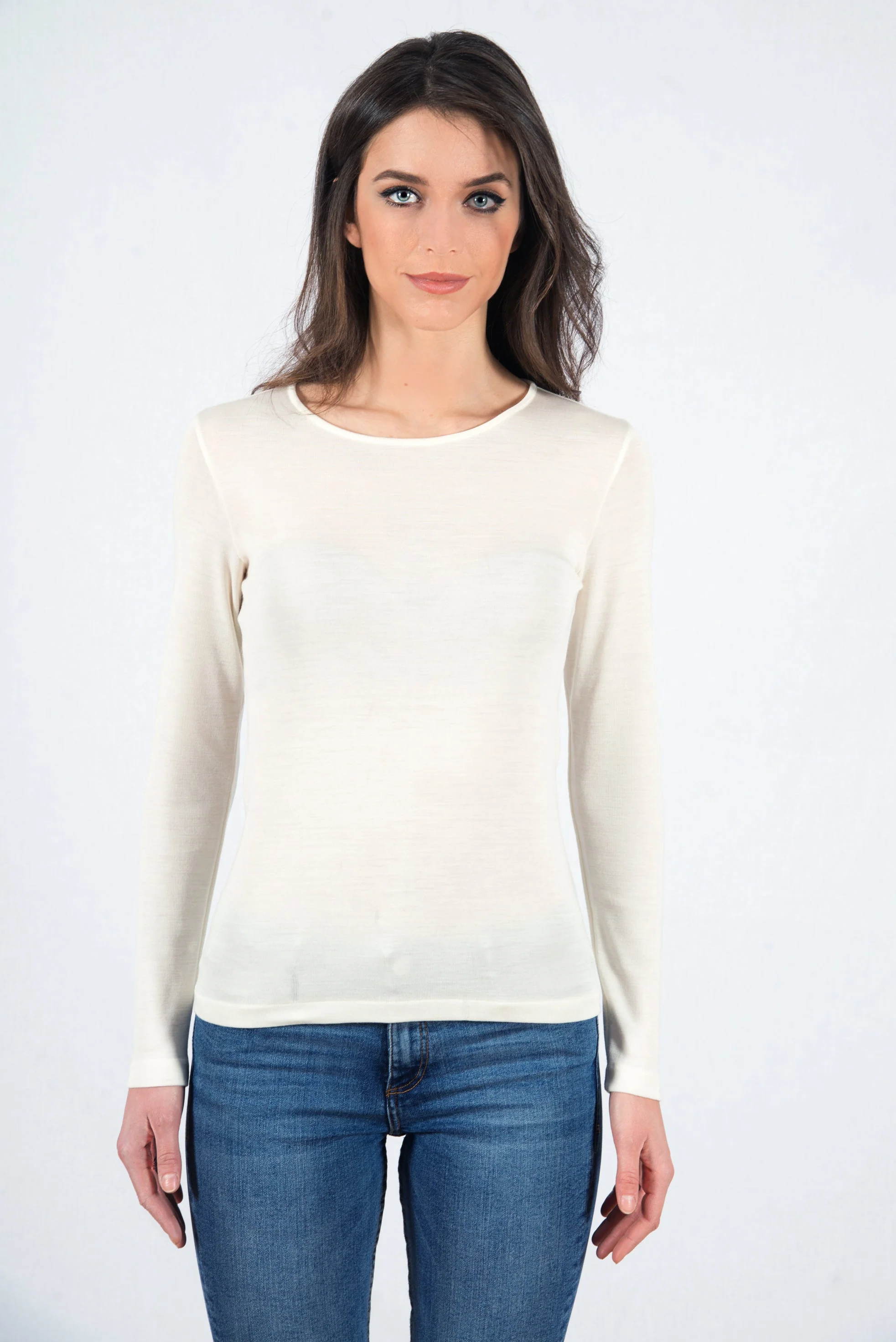 Longsleeves shirt wool and silk 3476 - Image 3