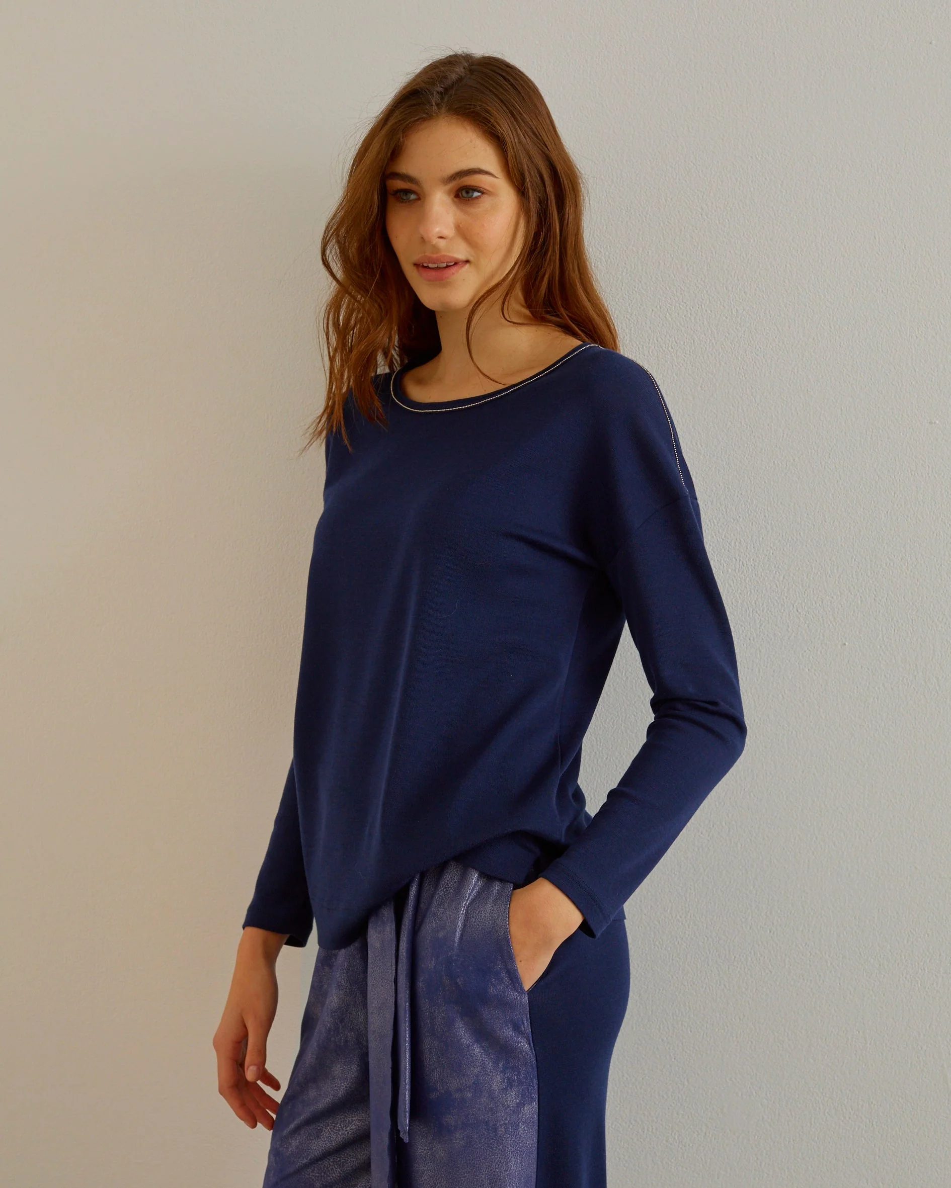 Longsleeves Woman  Wool and Silk 5644 - Image 2