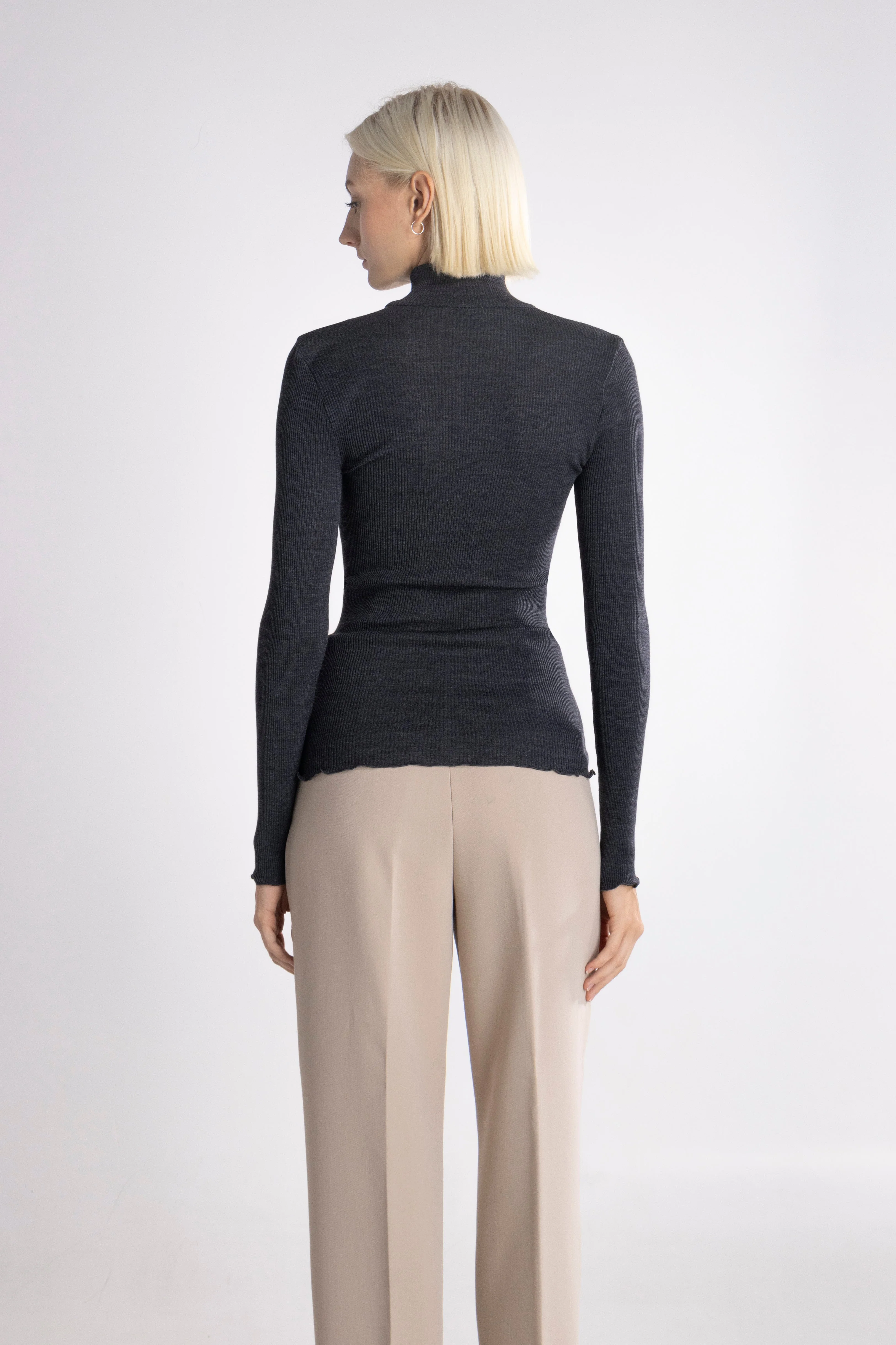Longsleeves Woman70% Wool , 30% Silk 6347 - Image 8