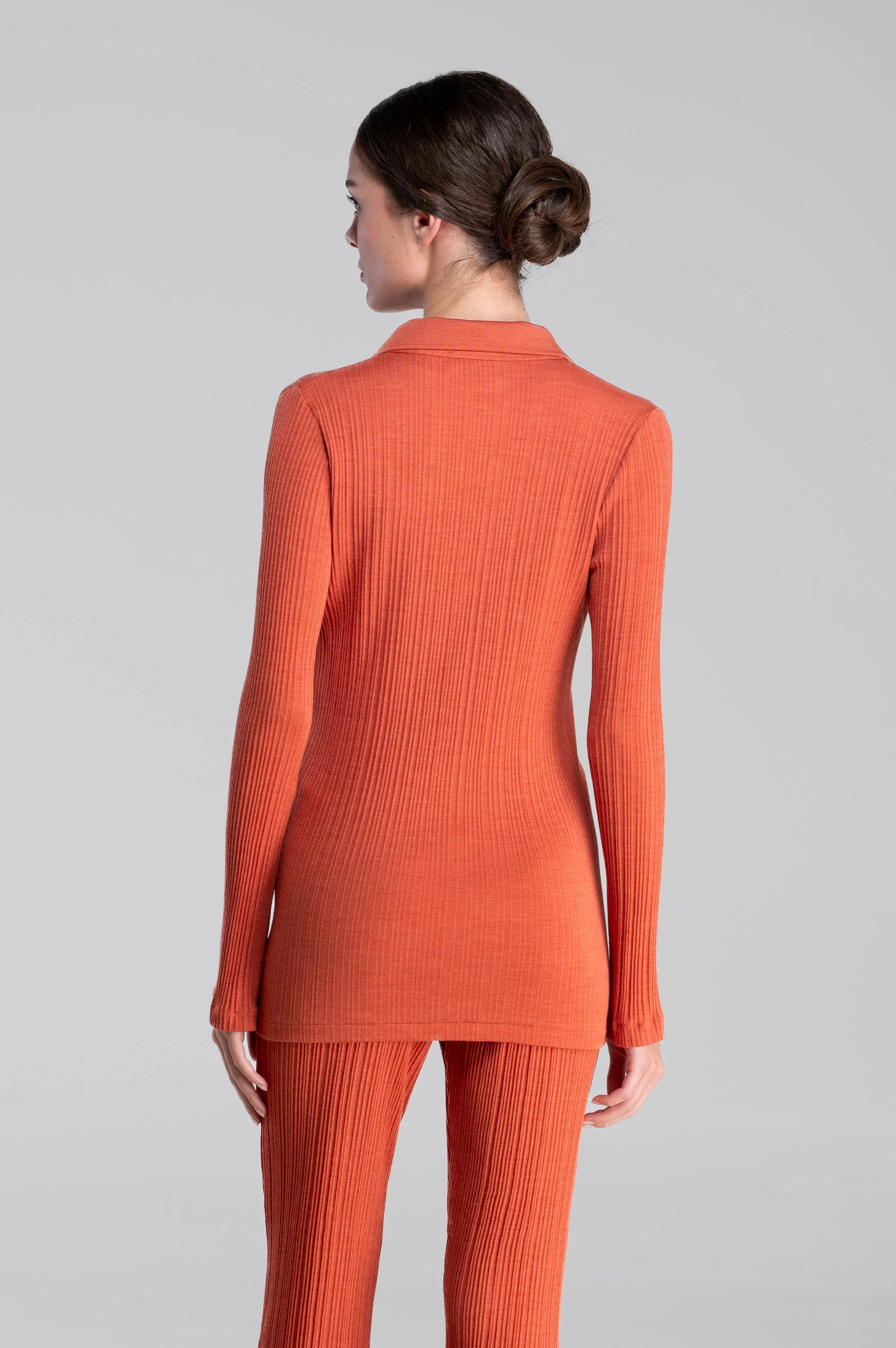 Wool and silk long sleeves shirt 7462 - Image 11