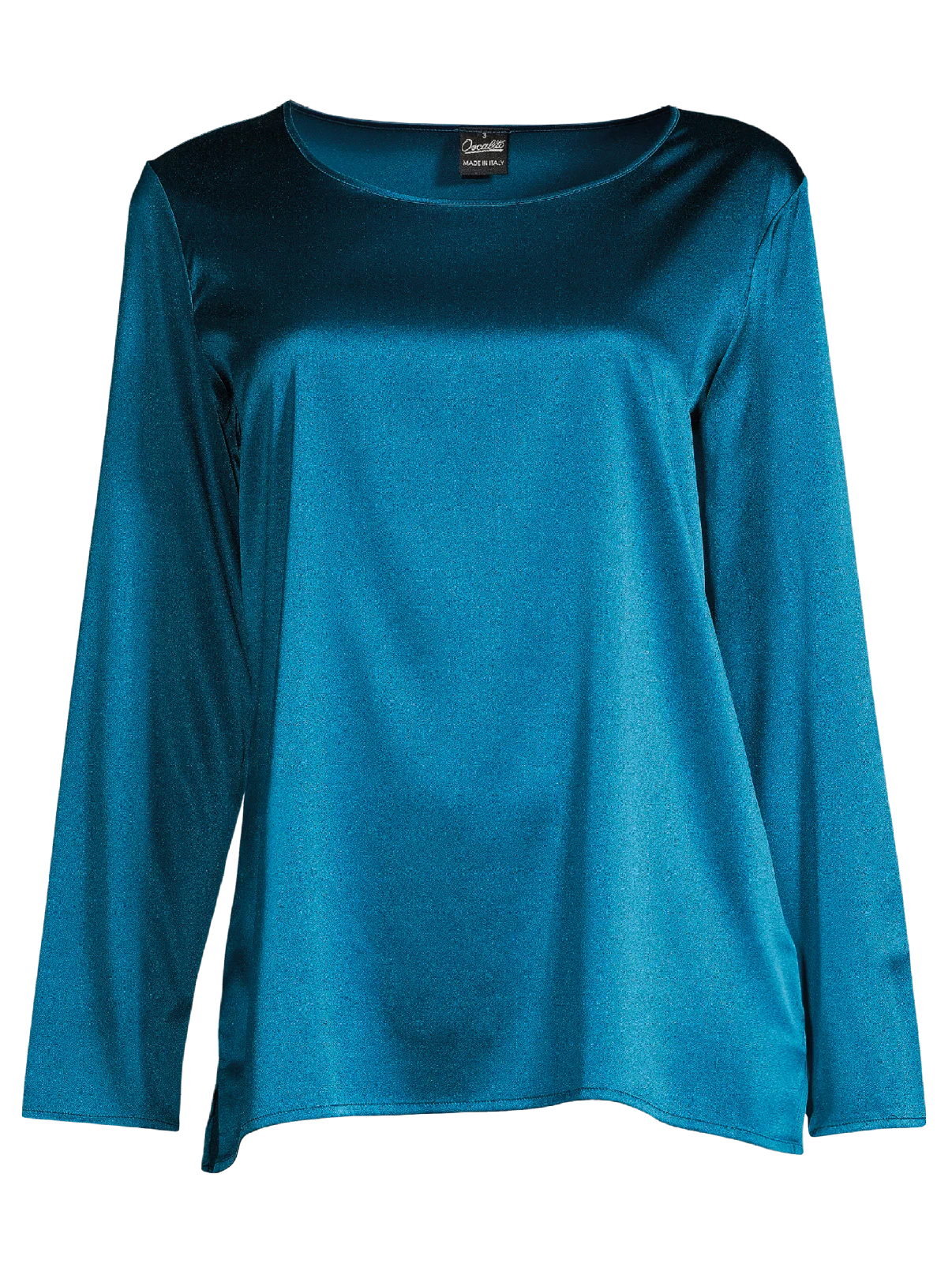Longsleeves Shirt in Stretch Silk 10309 - Image 4