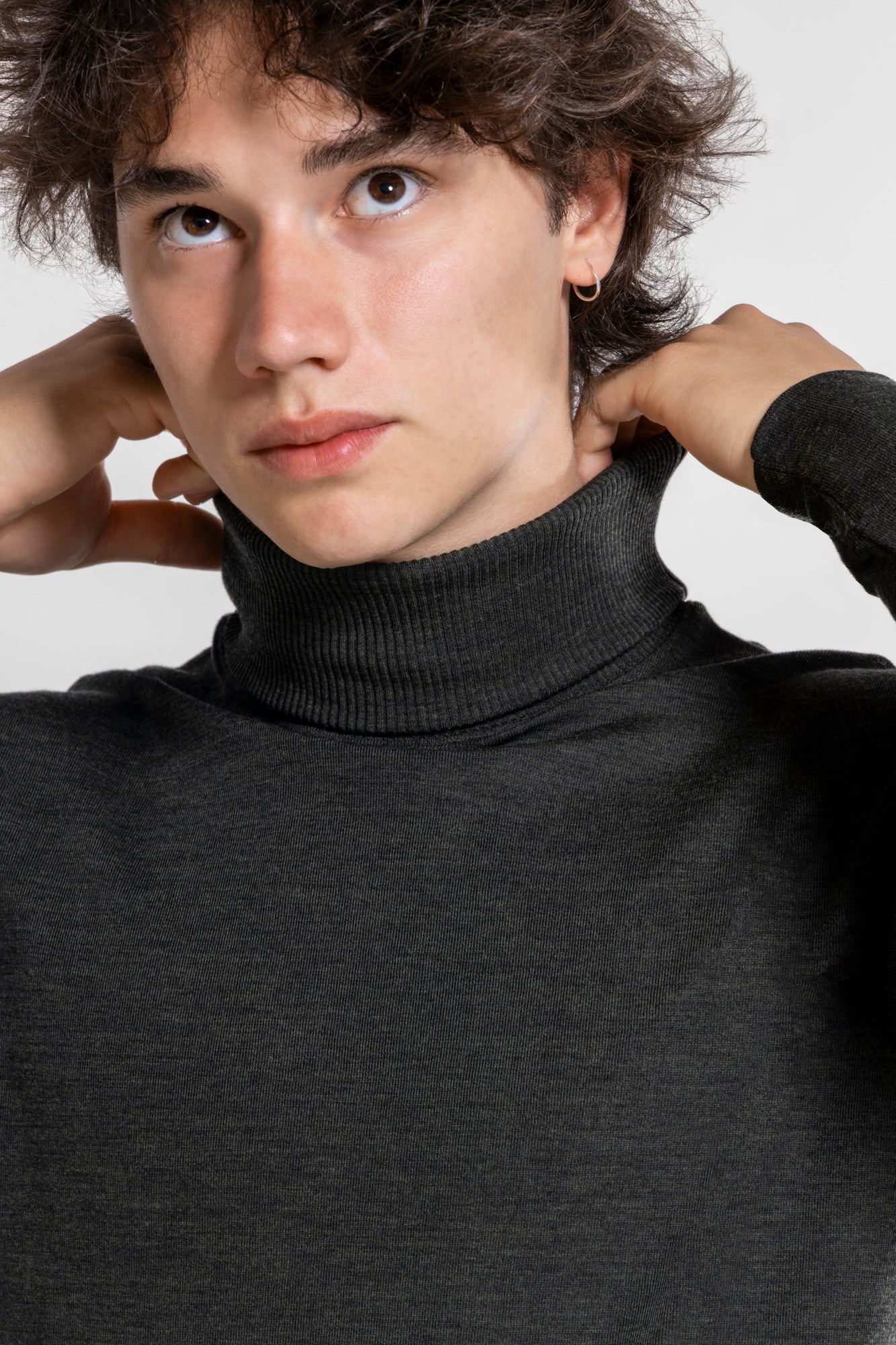 Men's turtleneck in wool and silk 629 - Image 6