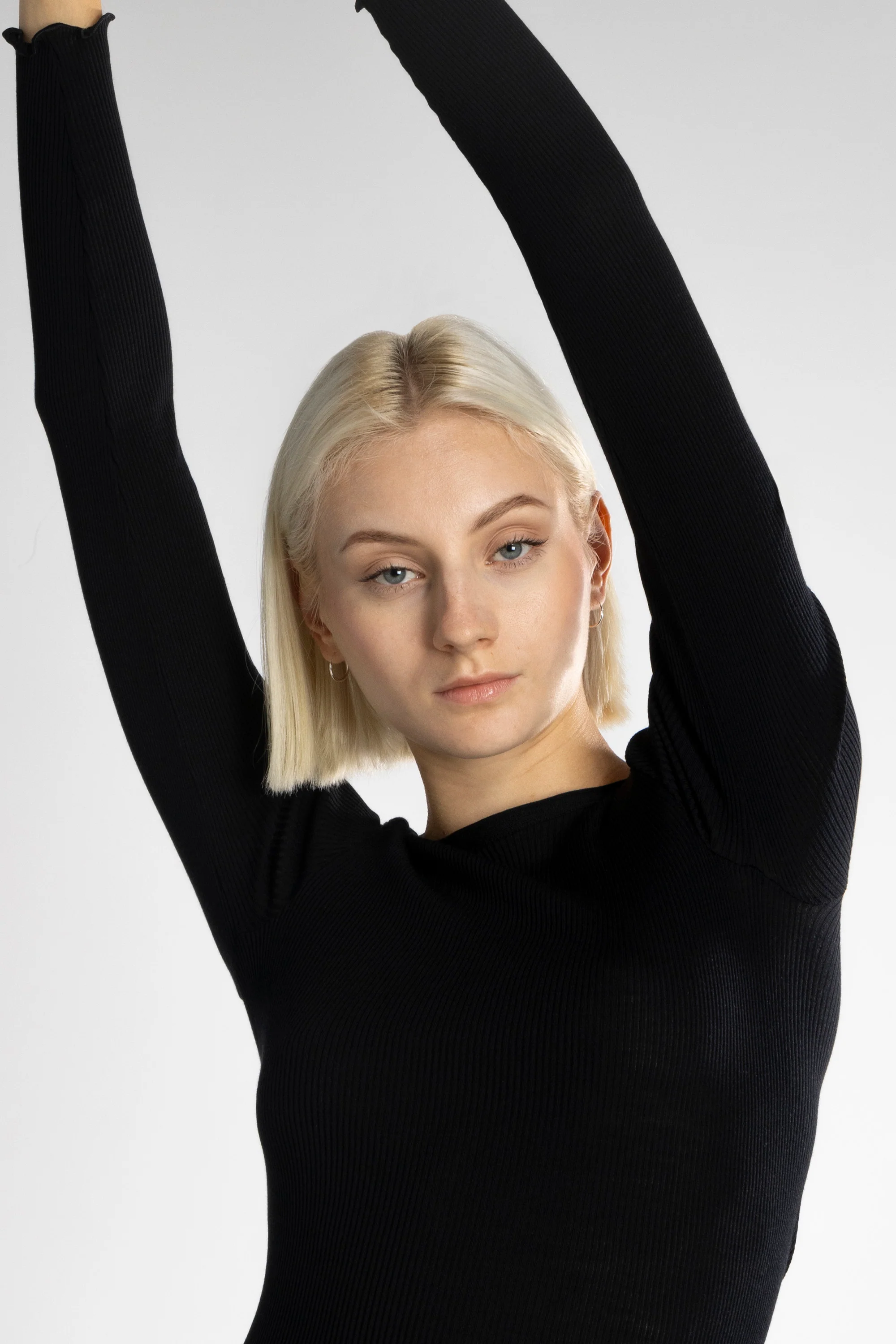 Wool and silk long sleeves roundneck shirt 3446R - Image 57
