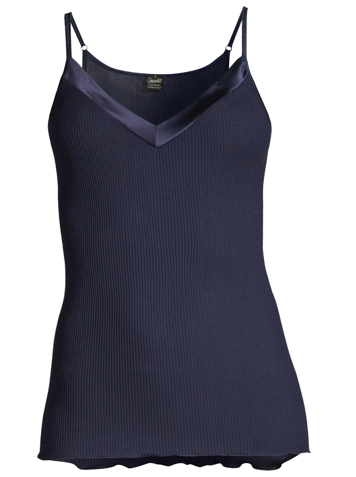 Filoscozia Spaghetti V Neck Top with Satin Edging 16130 - Image 12