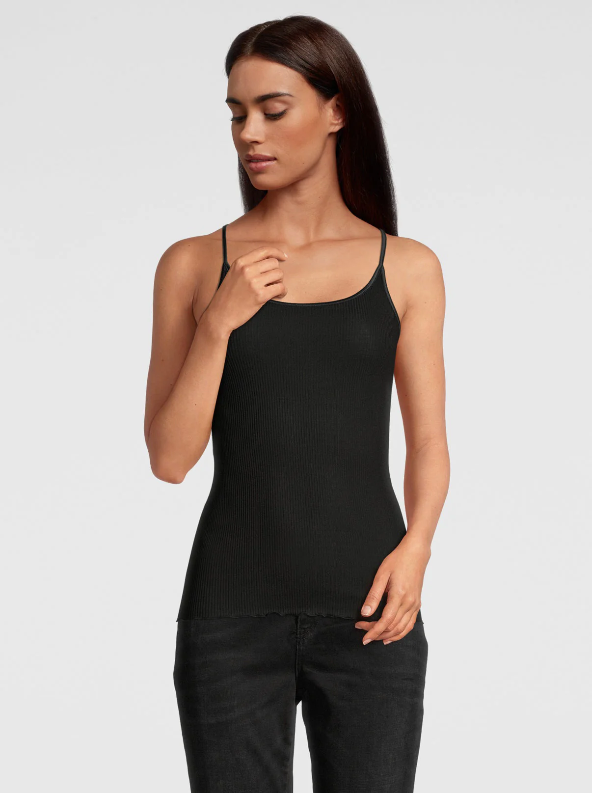 Filoscozia® Spaghetti Top with Satin Edging 3109 - Image 3
