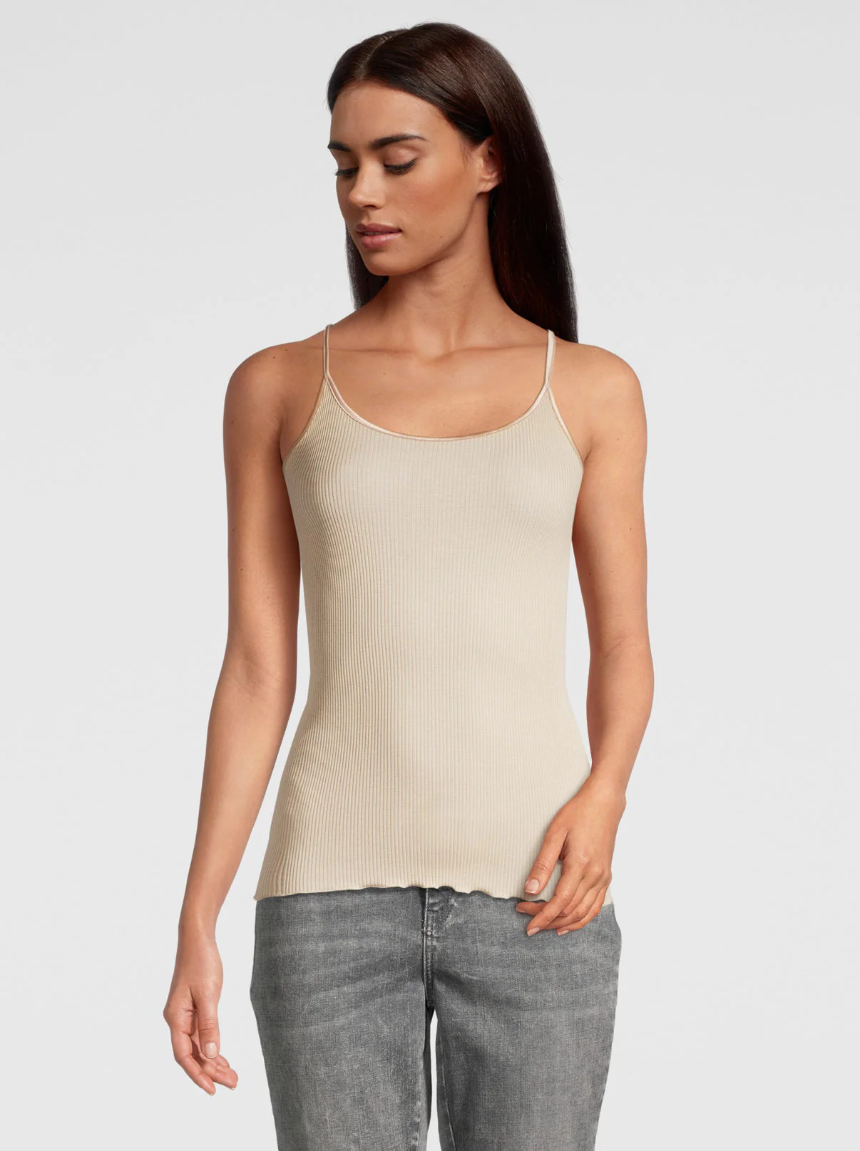 Filoscozia® Spaghetti Top with Satin Edging 3109 - Image 5