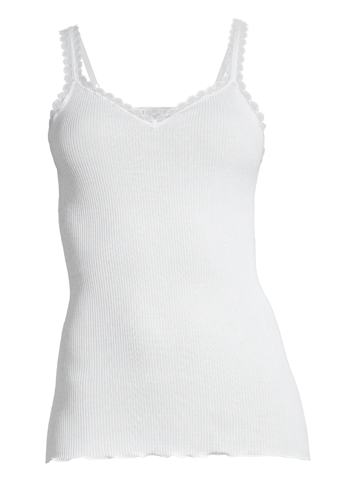 Filoscozia Spaghetti Top with Leavers Lace 3170 - Image 3