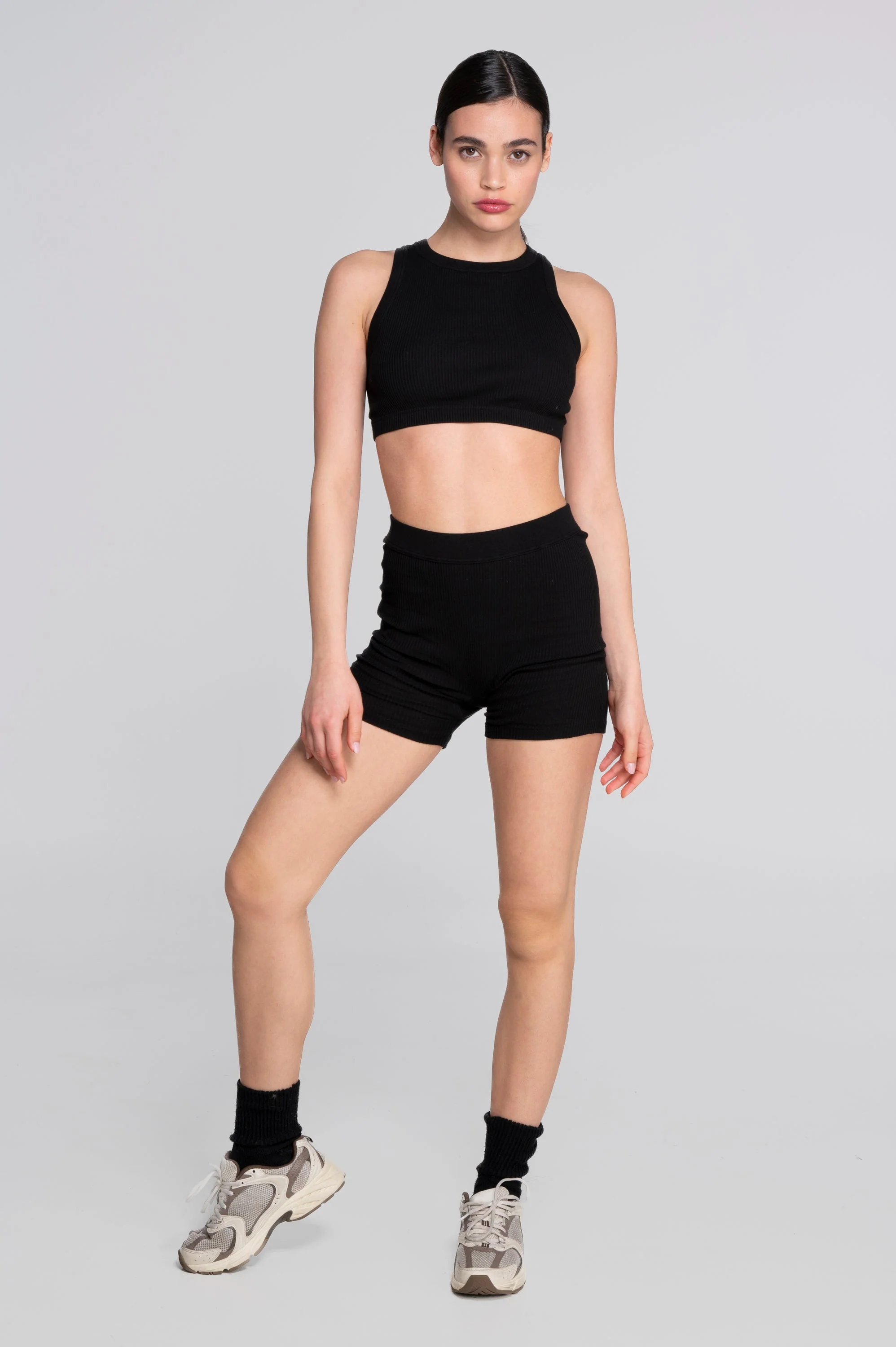 Cotton halterneck crop top 7168 - Image 16