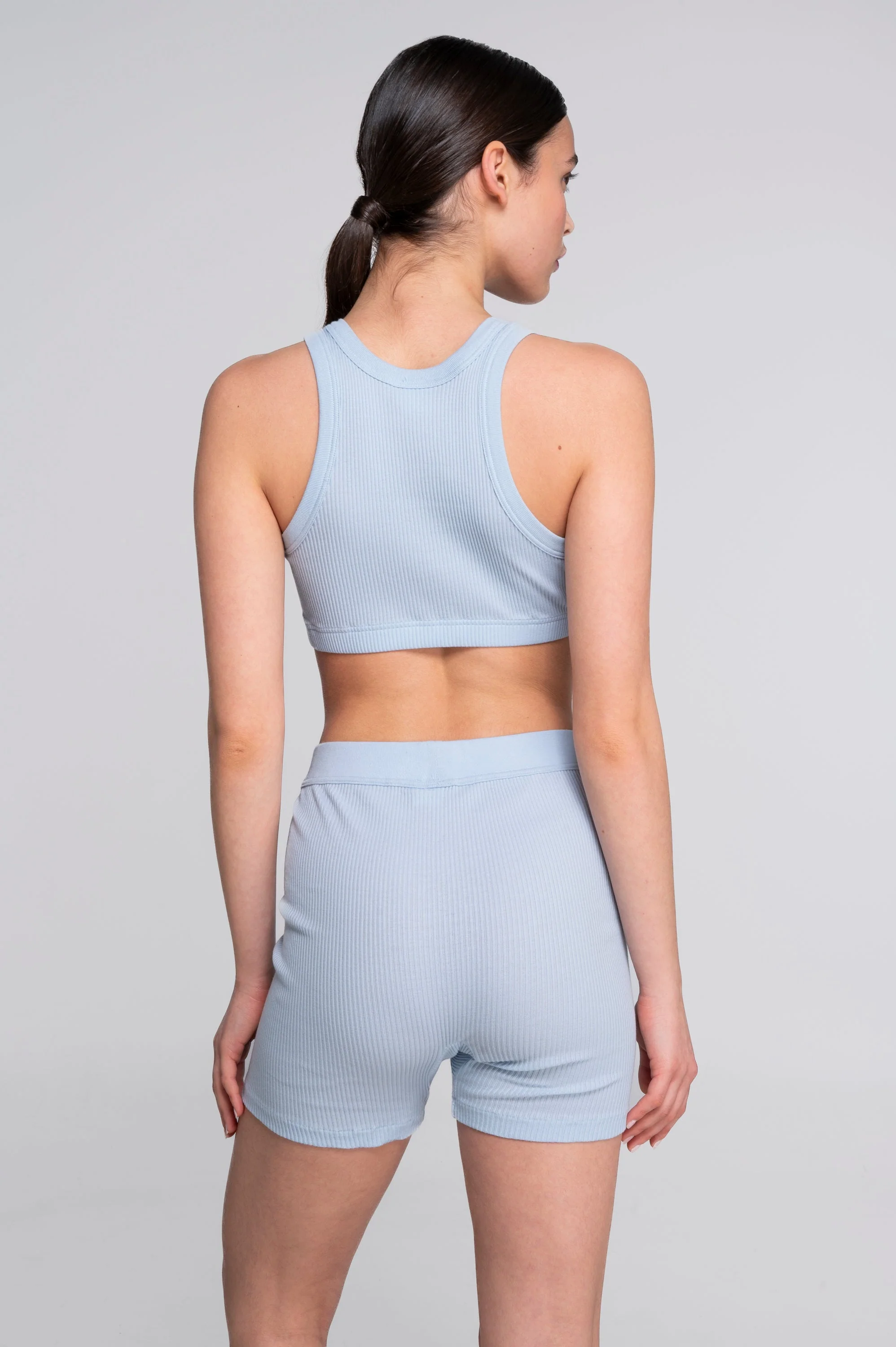 Cotton halterneck crop top 7168 - Image 26