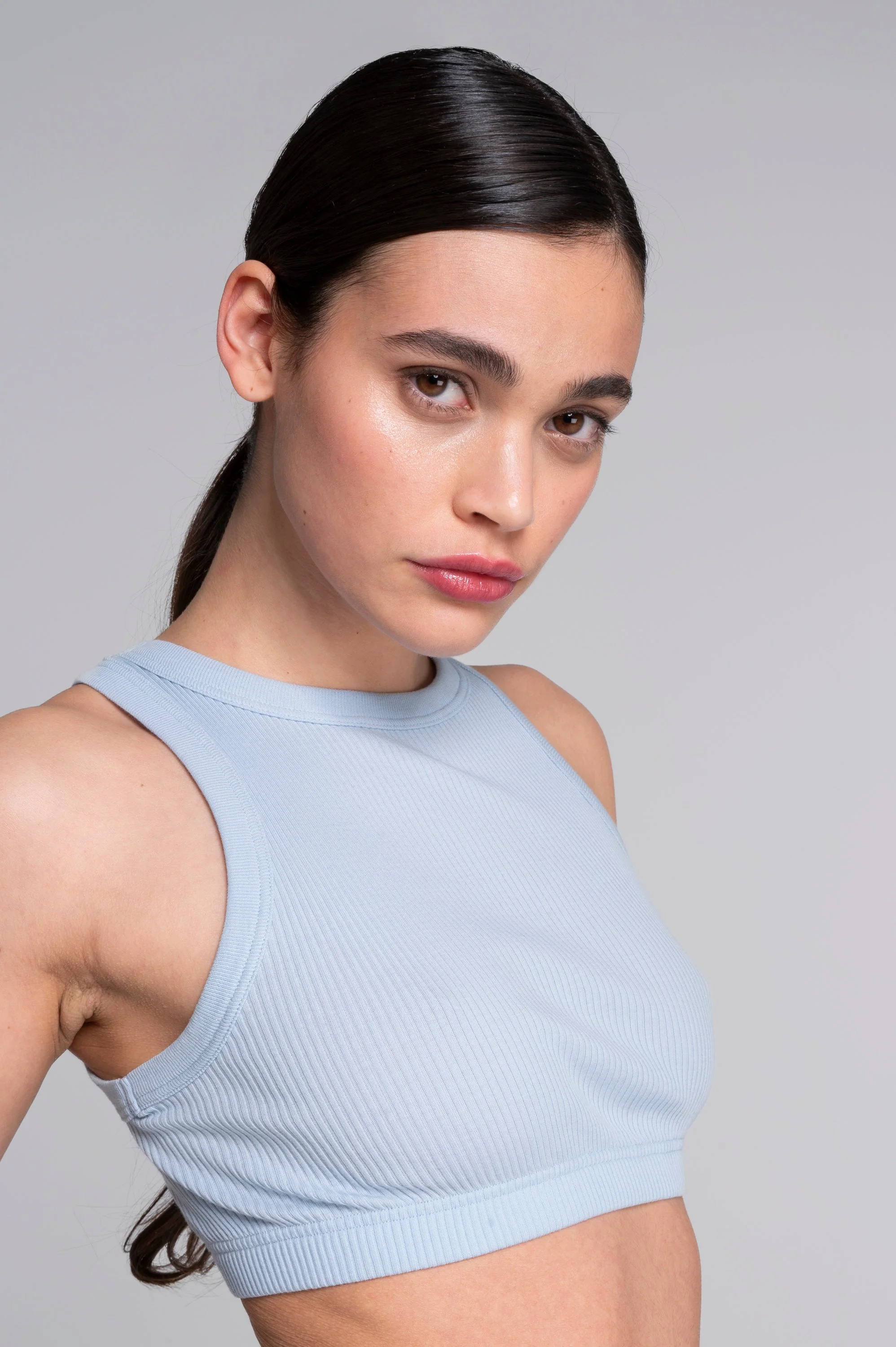 Cotton halterneck crop top 7168 - Image 27