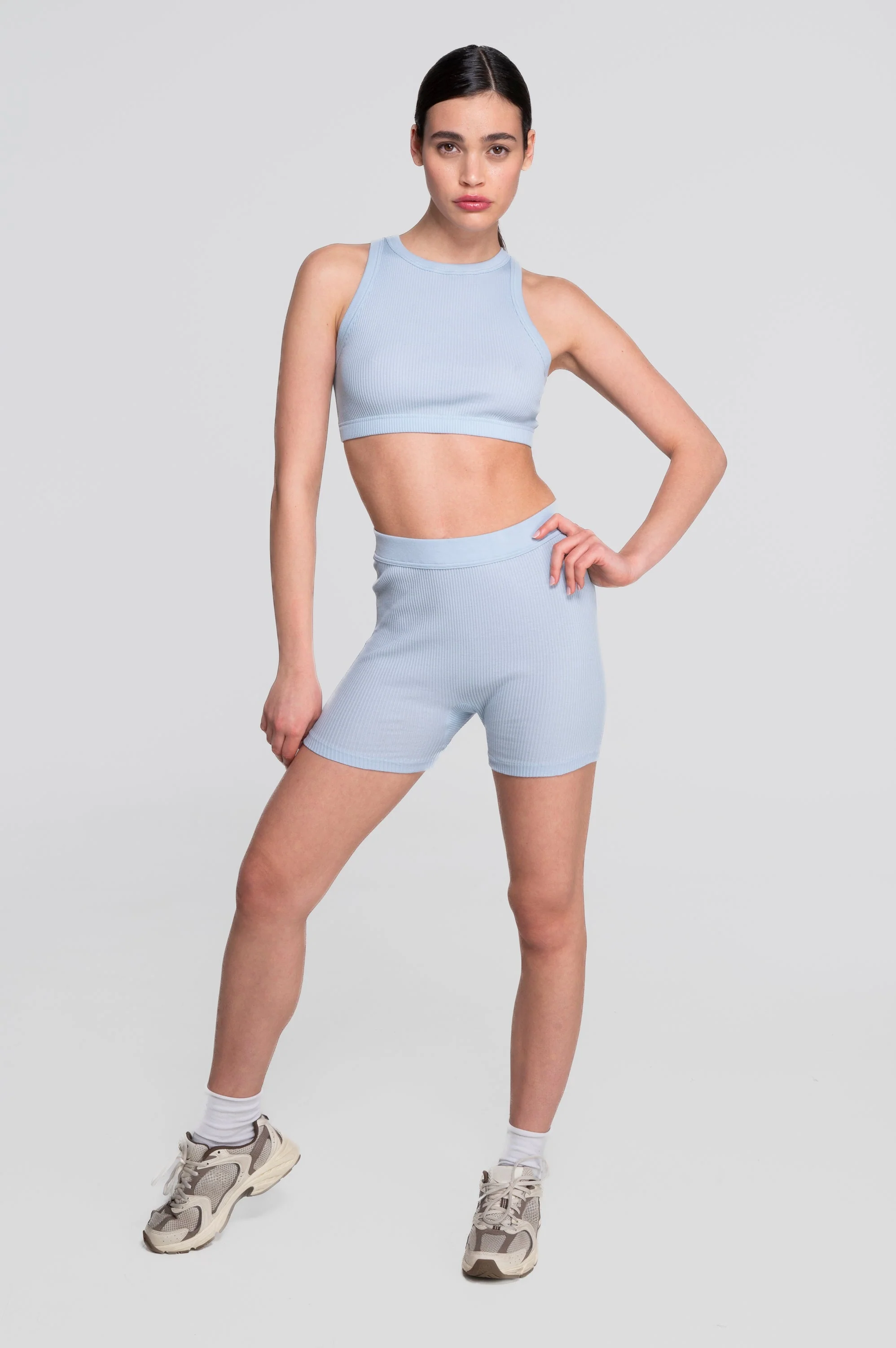Cotton halterneck crop top 7168 - Image 28