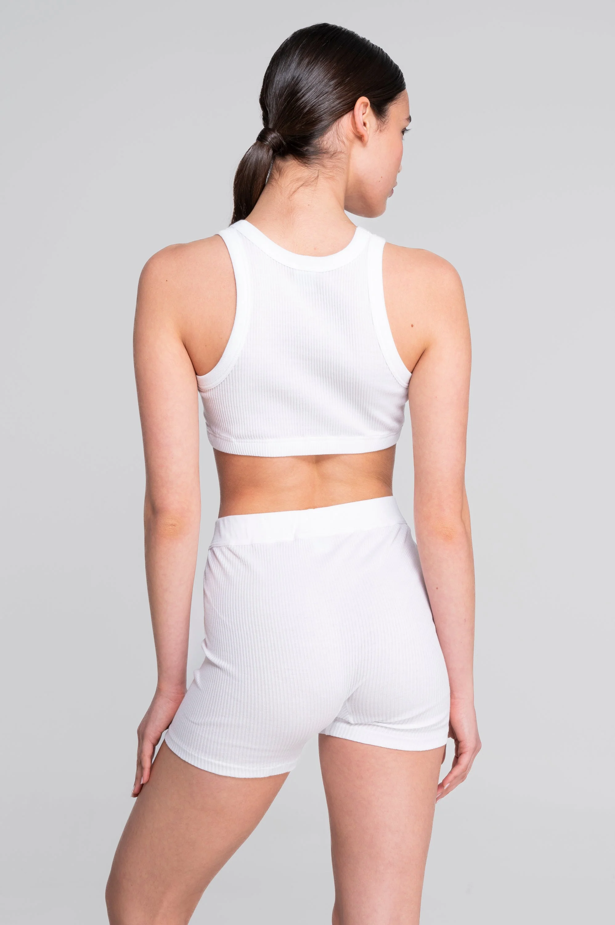 Cotton halterneck crop top 7168 - Image 7