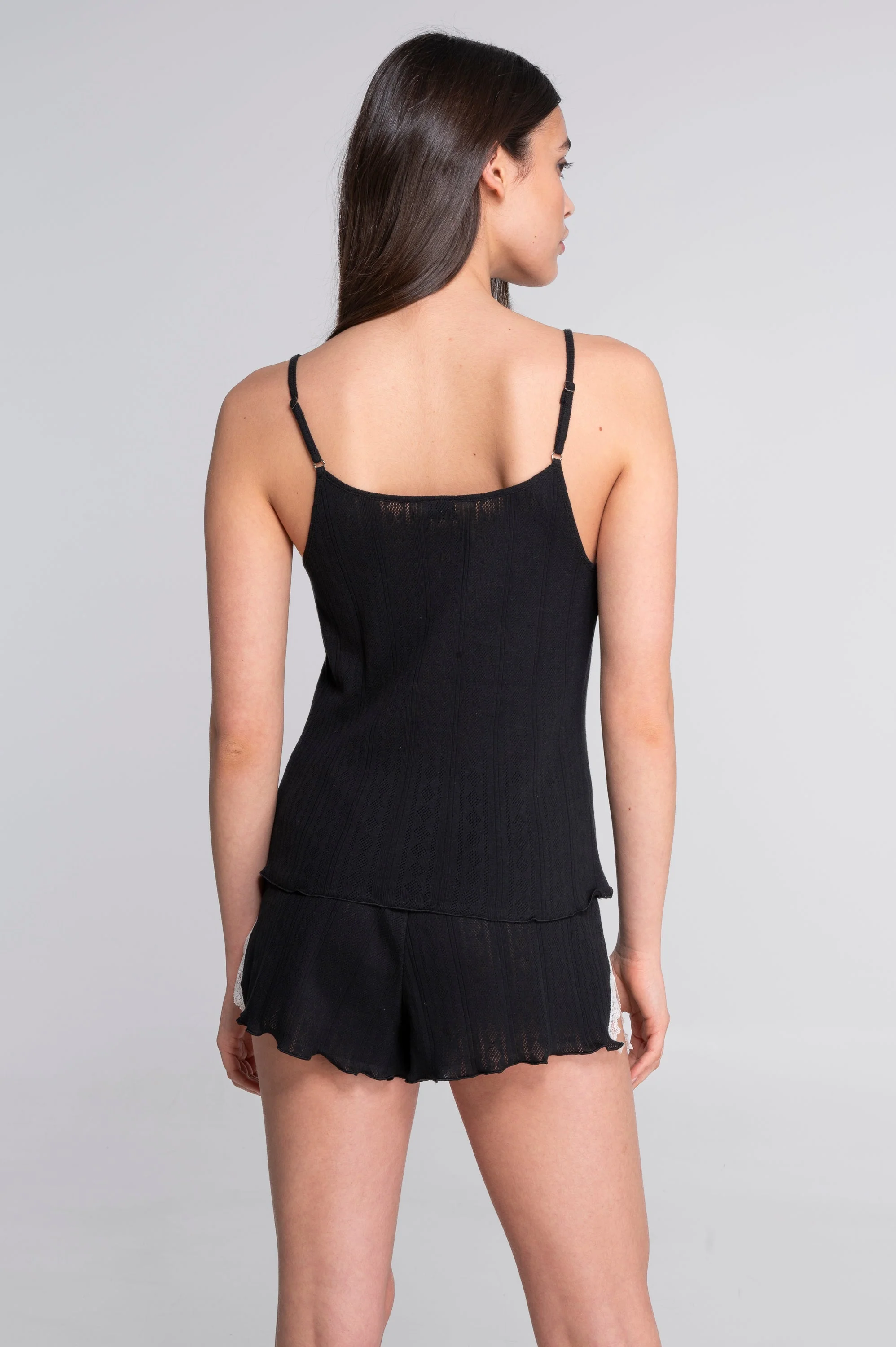 Camisole top in ajourè cotton 7546 - Image 2