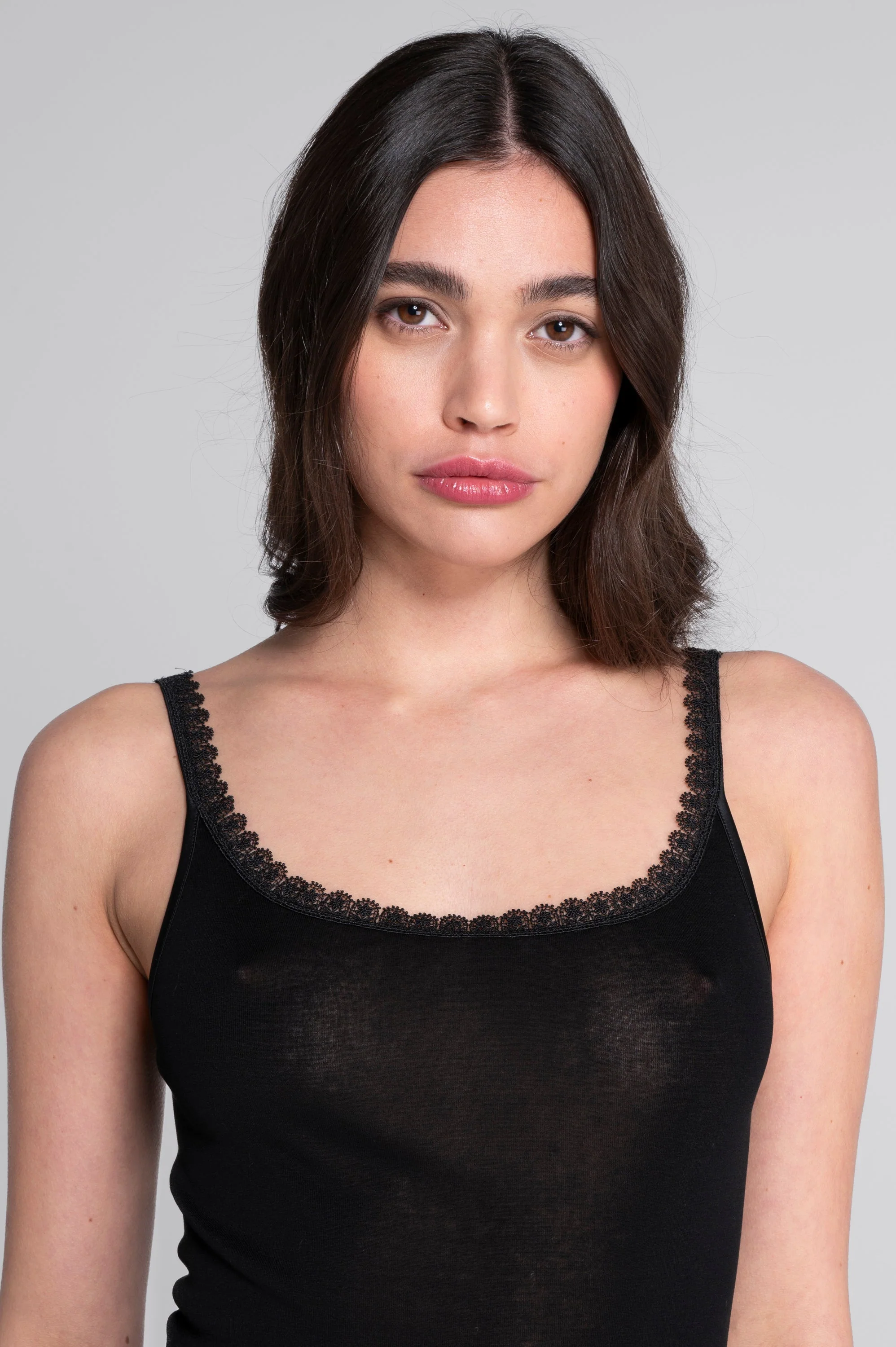 Filoscozia camisole top with macramé trim 7584 - Image 10
